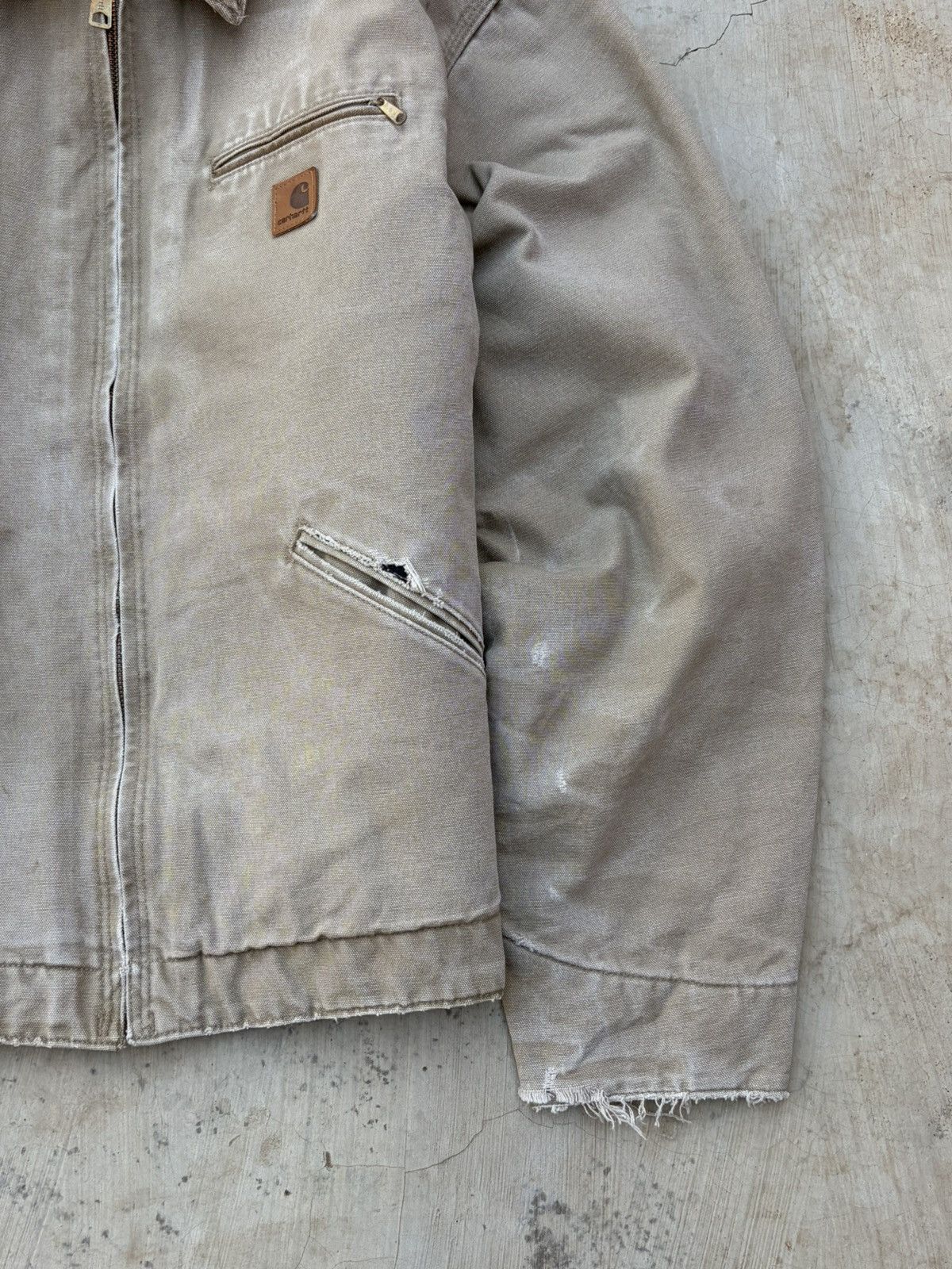 Carhartt Vintage 00s Sunfaded Carhartt Detroit Jacket J97 266 Size US XL / EU 56 / 4 - 5 Thumbnail