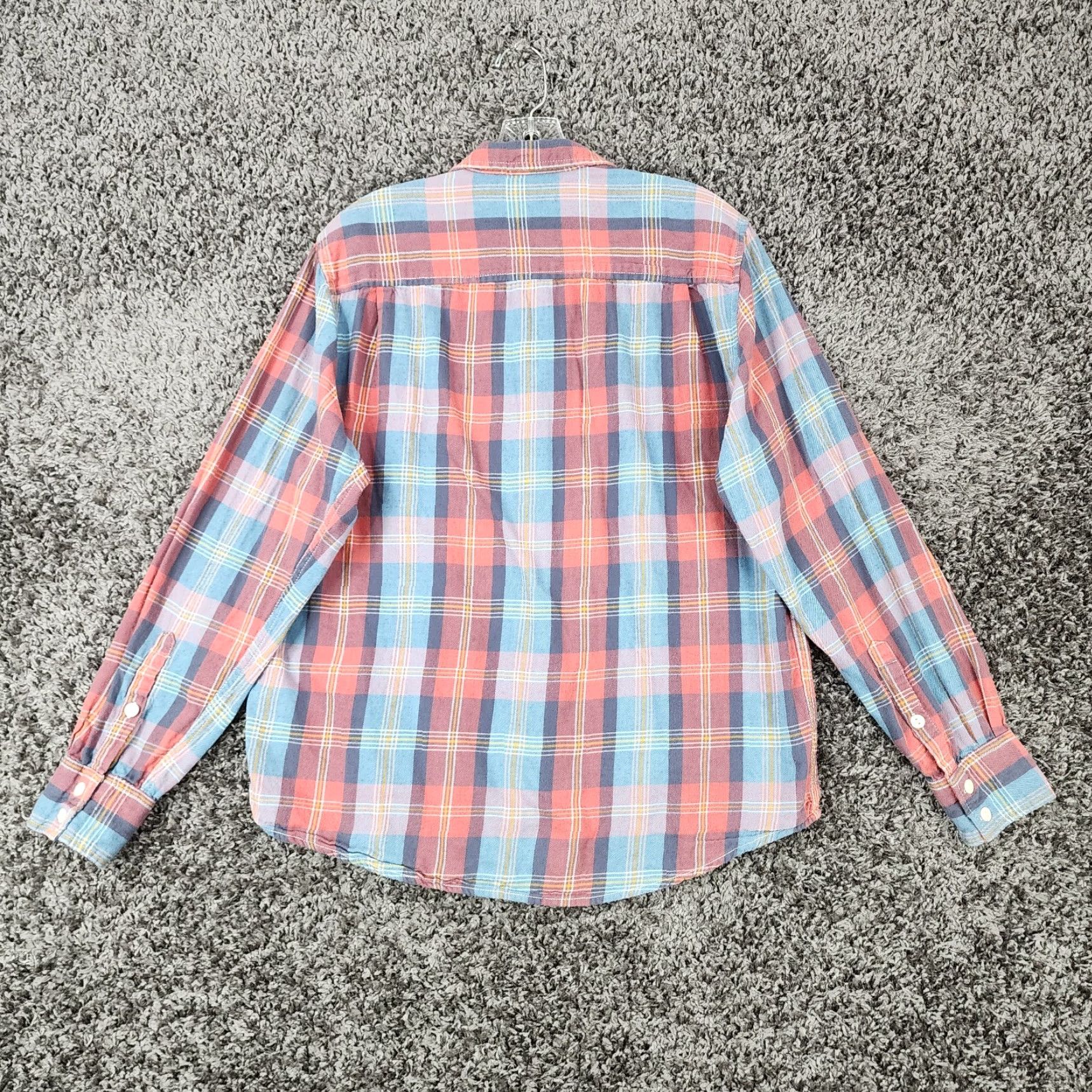 Vintage VINTAGE Arizona Jeans Shirt Men L Red Blue Plaid Flannel Button-Up Long Sleeve Size US L / EU 52-54 / 3 - 5 Thumbnail