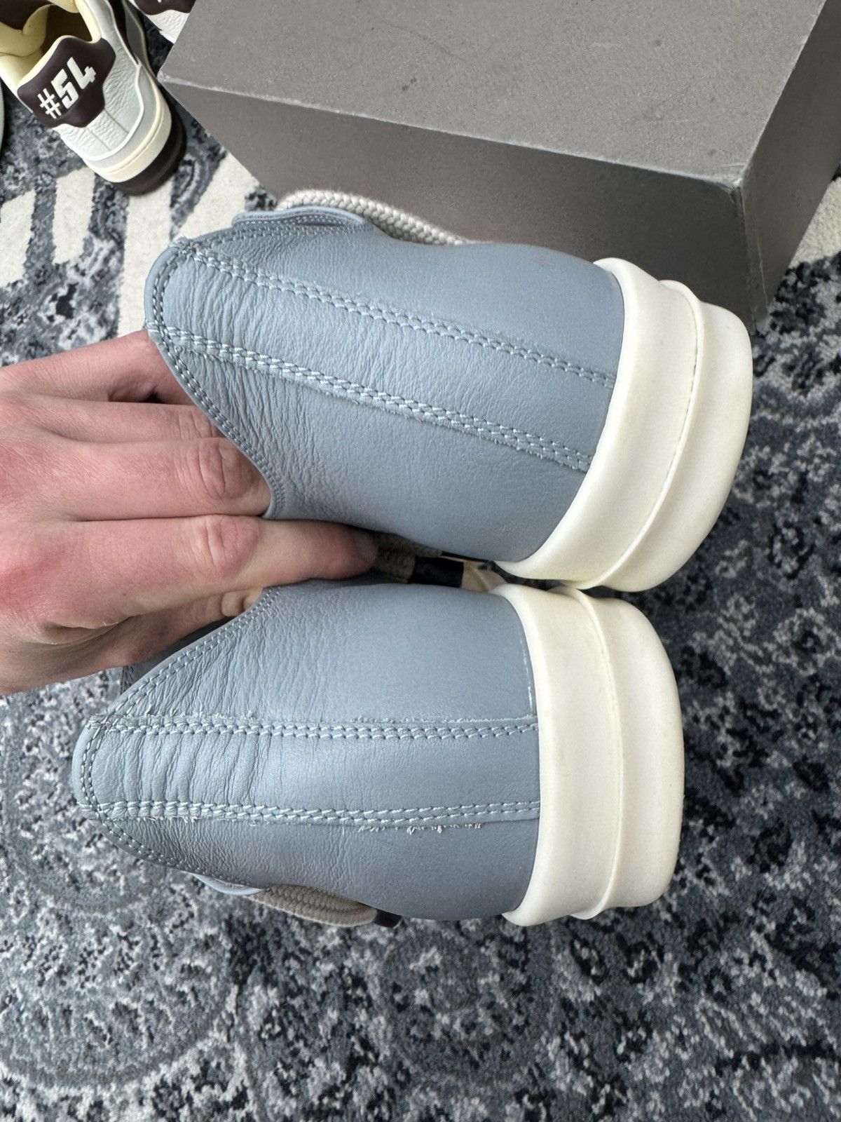 Rick Owens Rick Owens Porterville Jumbo Laced Low 'Pale Blue Milk' Size US 8 / EU 41 - 5 Thumbnail