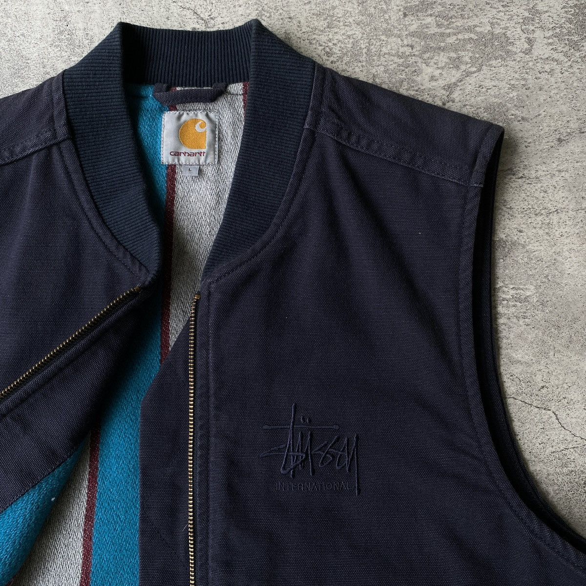Carhartt CARHARTT WIP × STÜSSY VEST Size US L / EU 52-54 / 3 - 3 Thumbnail