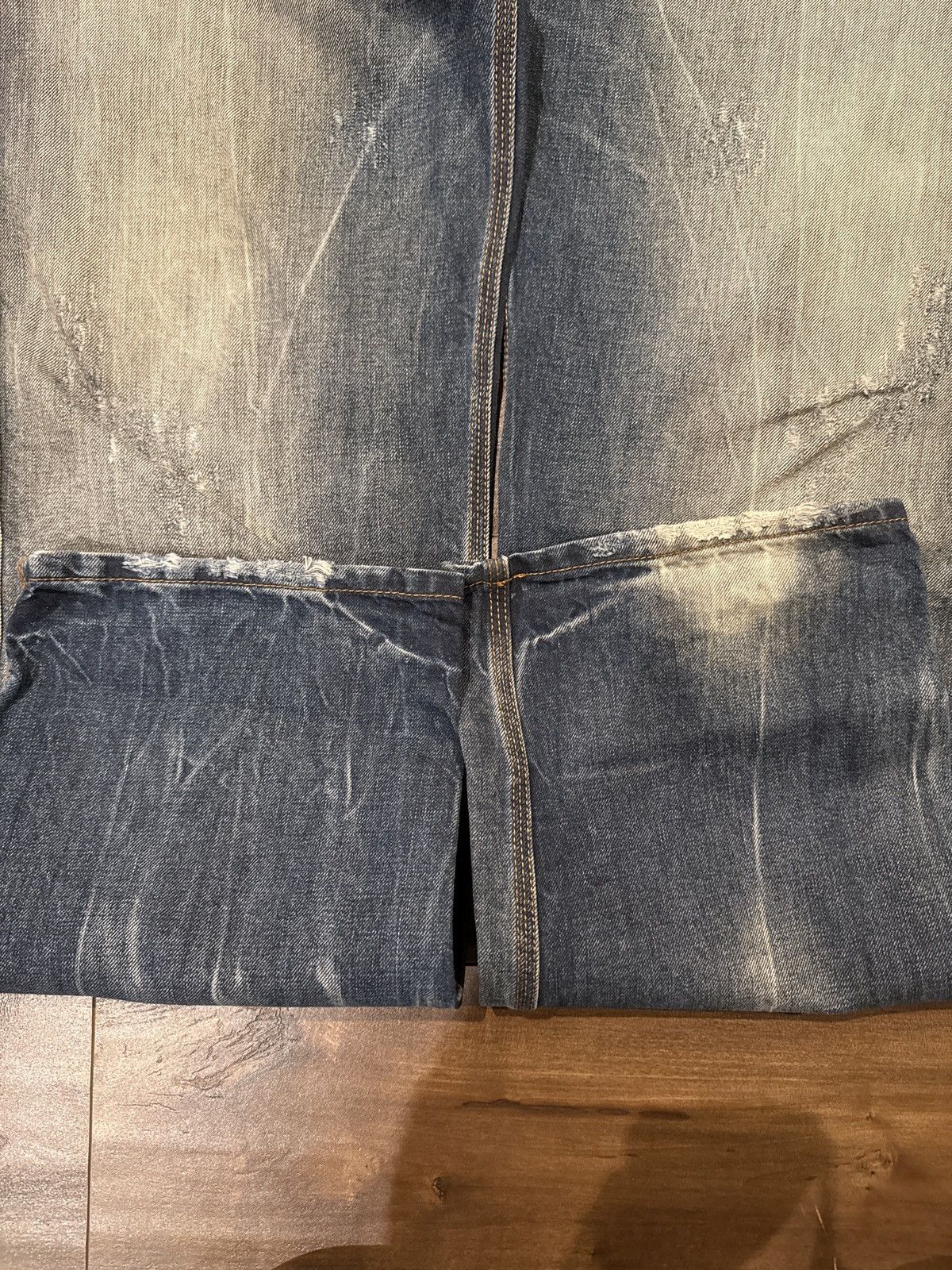 True Religion Marlboro Classics Faded Denim Jeans Size US 38 / EU 54 - 8 Thumbnail