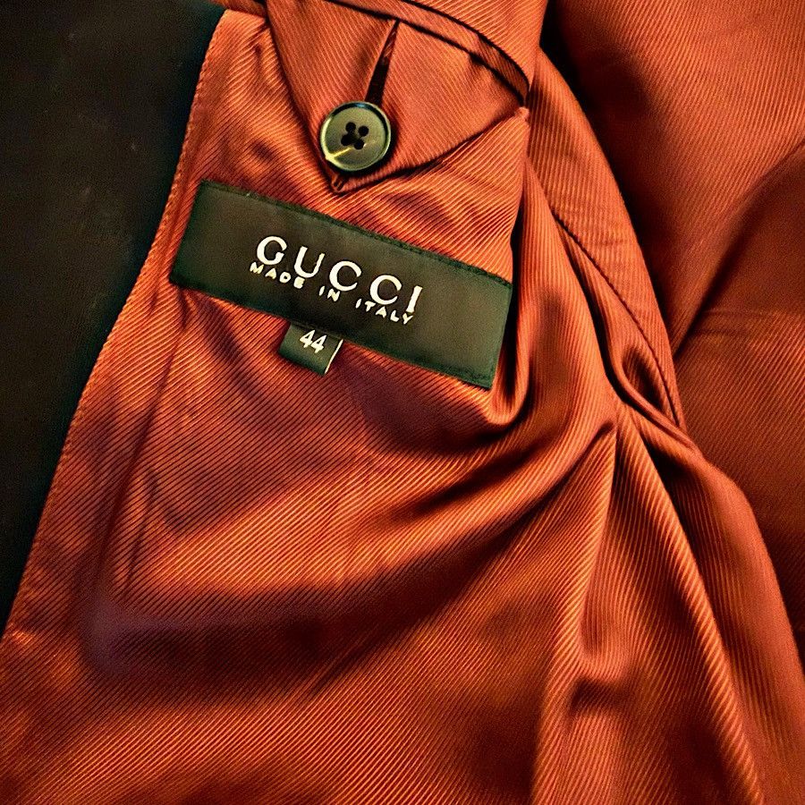 Gucci Authentic Gucci Navy Colorblock Blazer Size 36R - 4 Thumbnail
