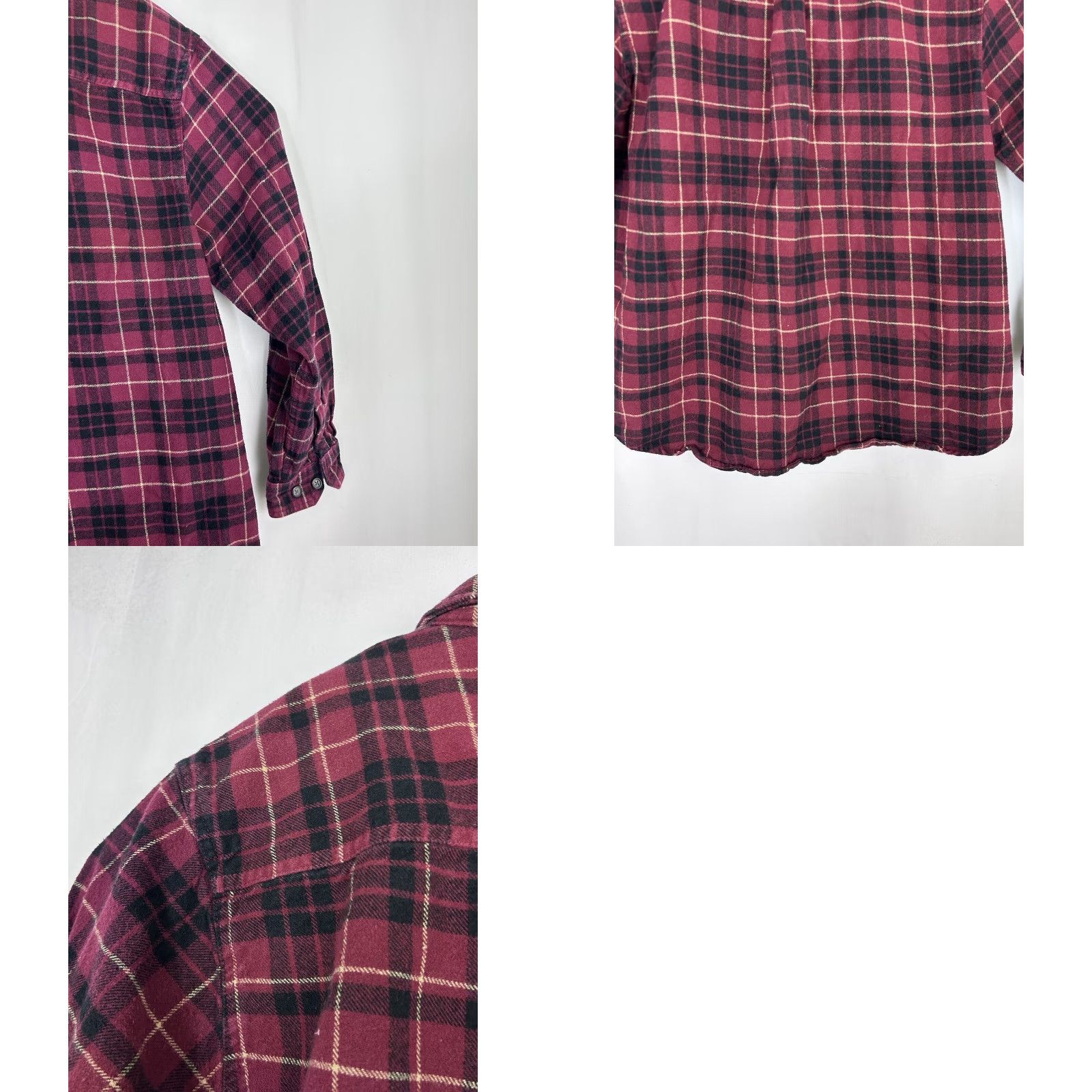 J Brand Anchorage Expedition Flannel Shirt Mens XL Red Plaid Button-Up Pockets Size US XL / EU 56 / 4 - 9 Thumbnail