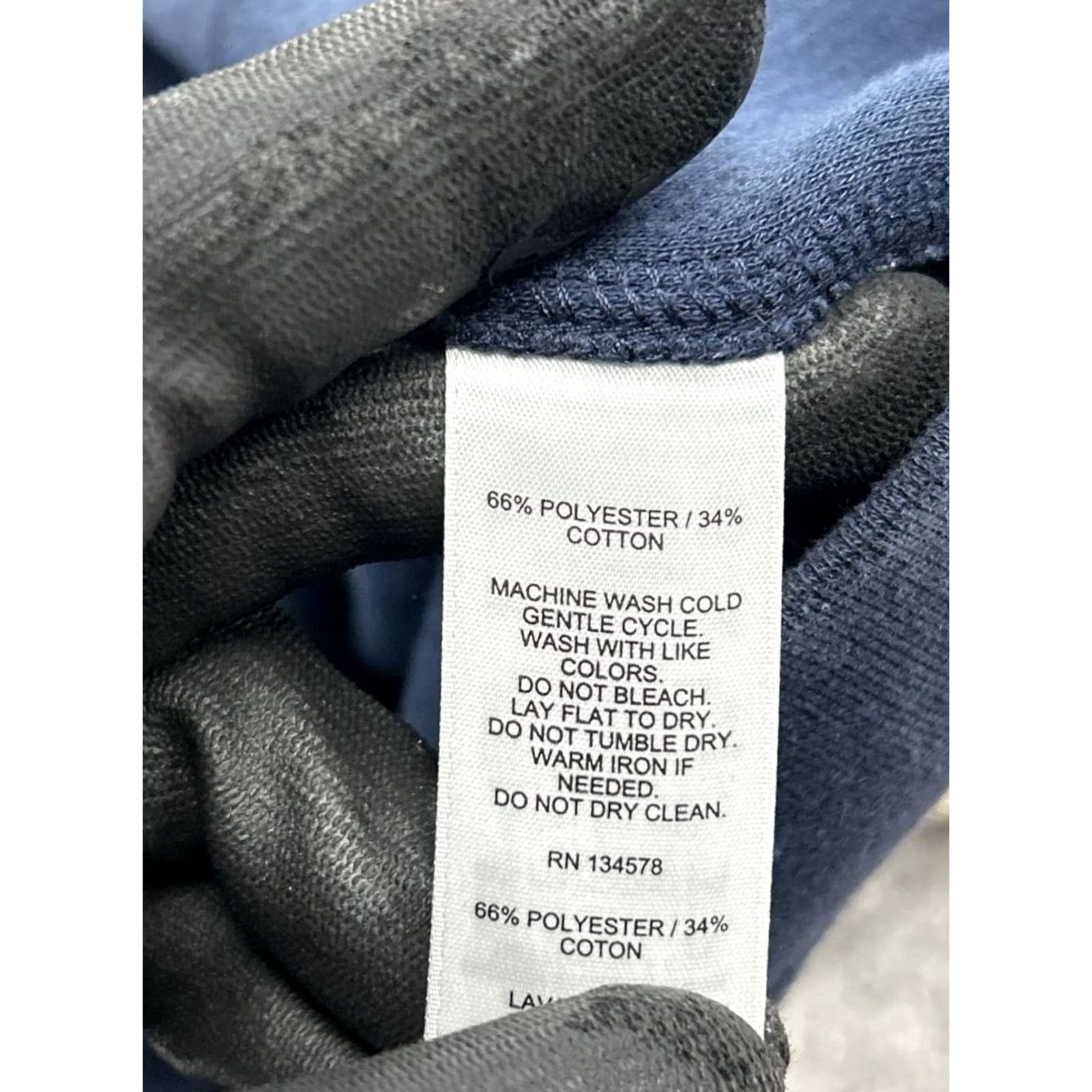 Vineyard Vines Vineyard Vines Shirt Mens S Blue The Shep Cotton Quarter Zip Mock Neck Cozy Size US S / EU 44-46 / 1 - 5 Thumbnail
