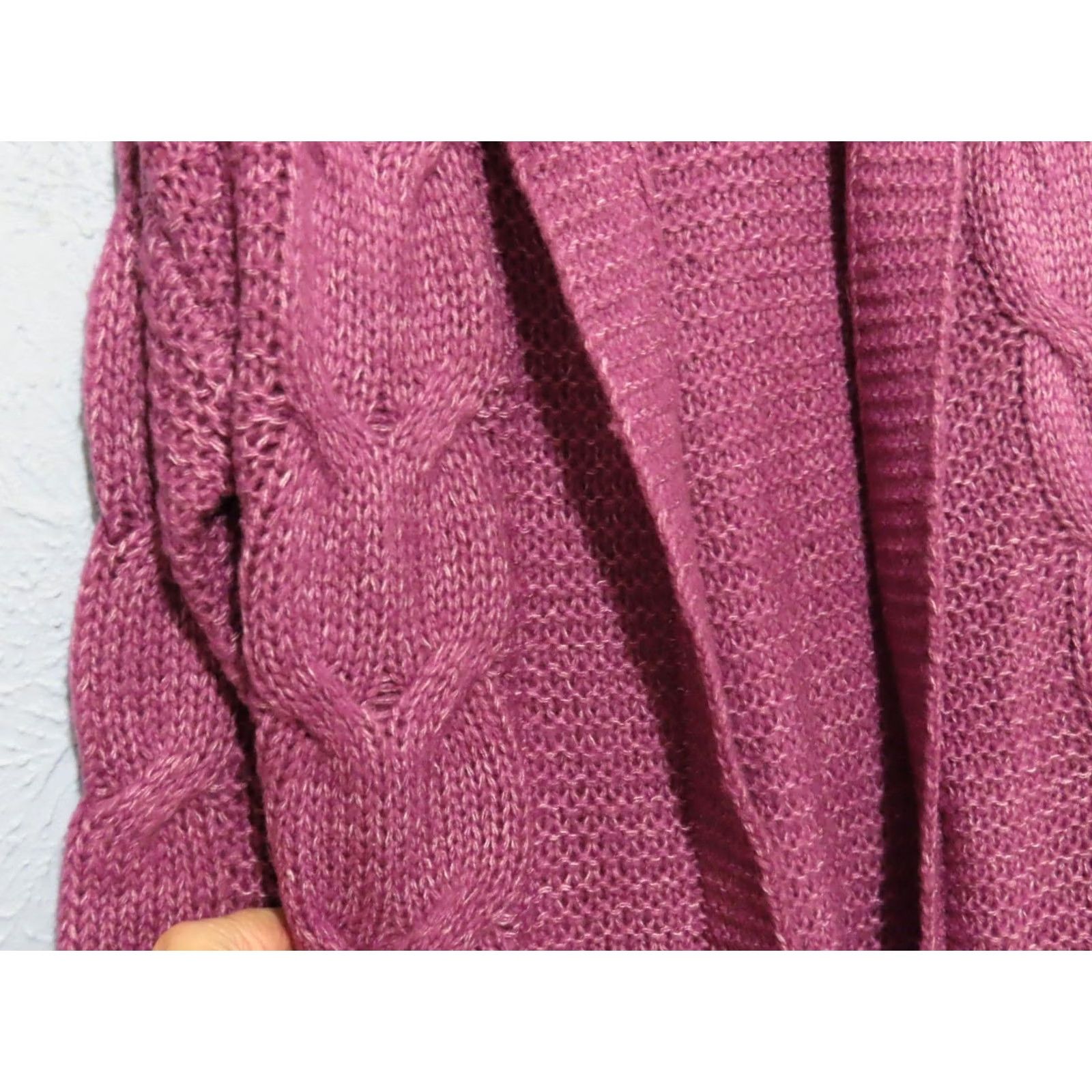 Vintage VINTAGE? Belle Belldini Women M Open Cardigan Sweater Mulberry Purple NWT Size M / US 6-8 / IT 42-44 - 5 Thumbnail