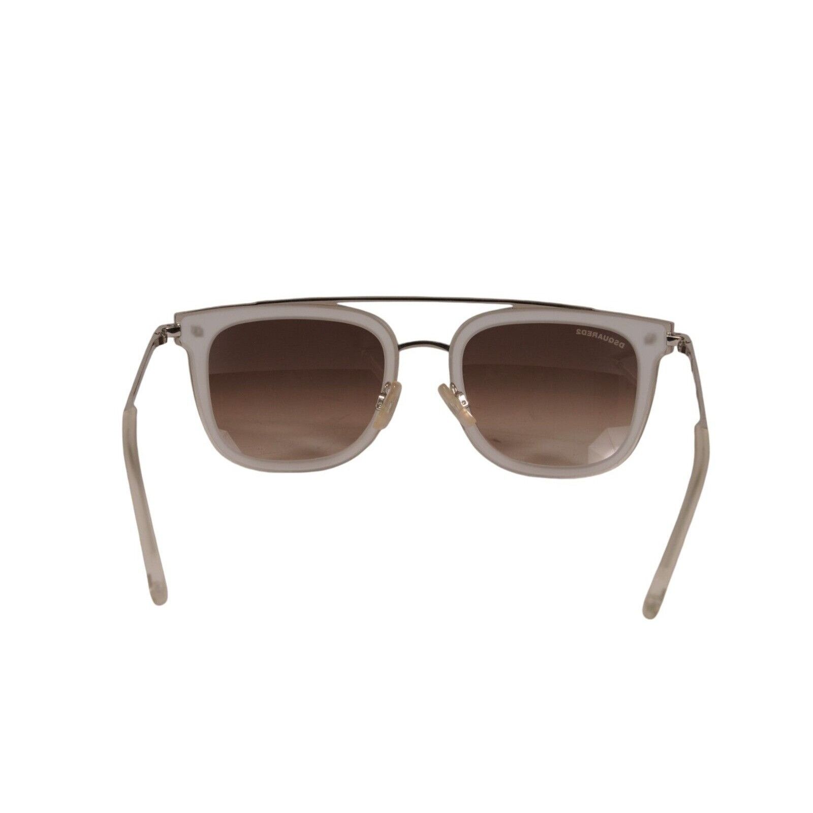 Dsquared2 JIM DQ 201 Sunglasses Transparent Silver White Square Size ONE SIZE - 6 Thumbnail