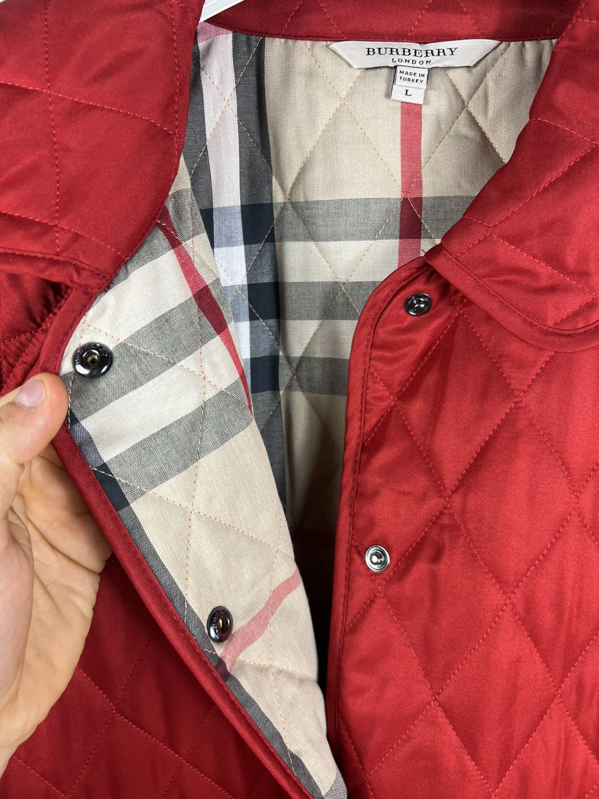 Burberry Burberry London checked quilted parka jacket coat nova check Size L / US 10 / IT 46 - 18 Thumbnail