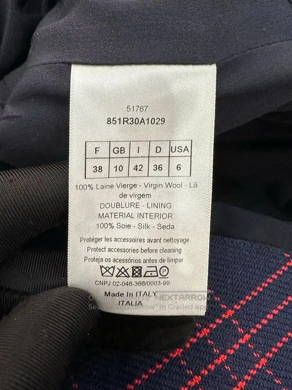 Dior Dior Burgundy Wool Dress for Women . Size M / US 6-8 / IT 42-44 - 5 Thumbnail