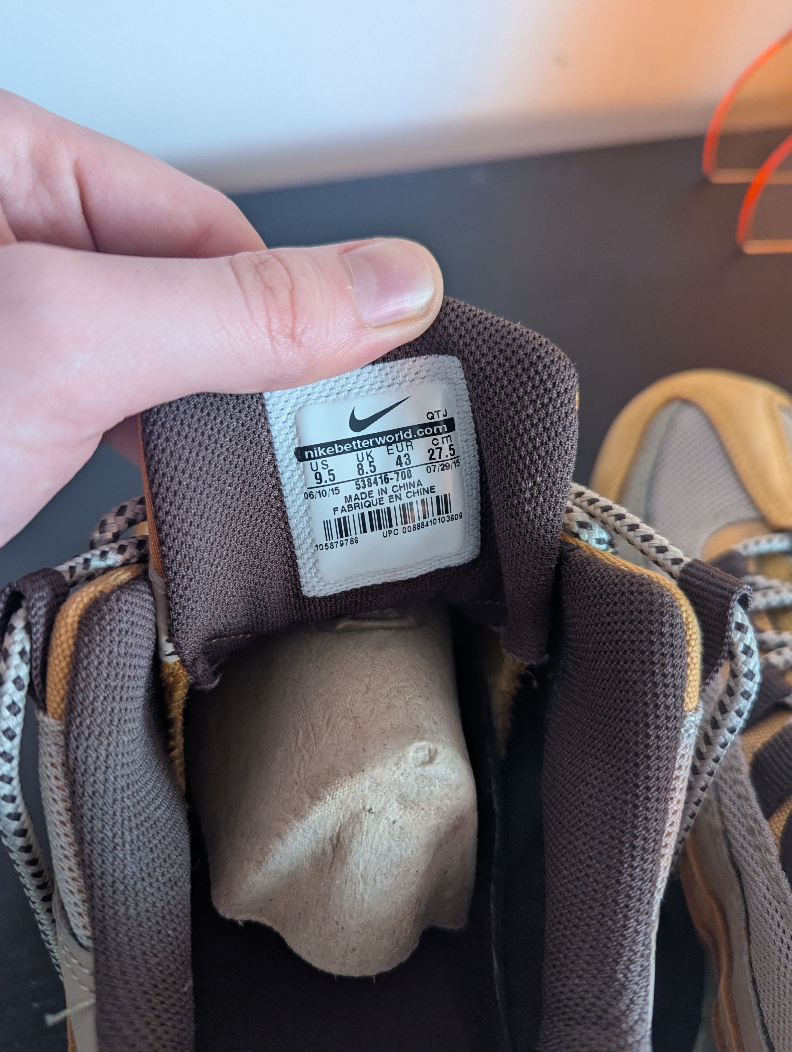 Nike Nike Air Max 95 Wheat Size US 9.5 / EU 42-43 - 7 Thumbnail