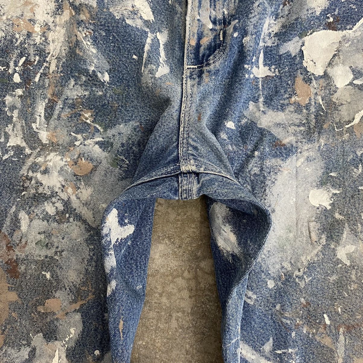 Carhartt Vintage Carhartt Faded Blue Splatter Painter Denim Jeans Size US 34 / EU 50 - 13 Thumbnail