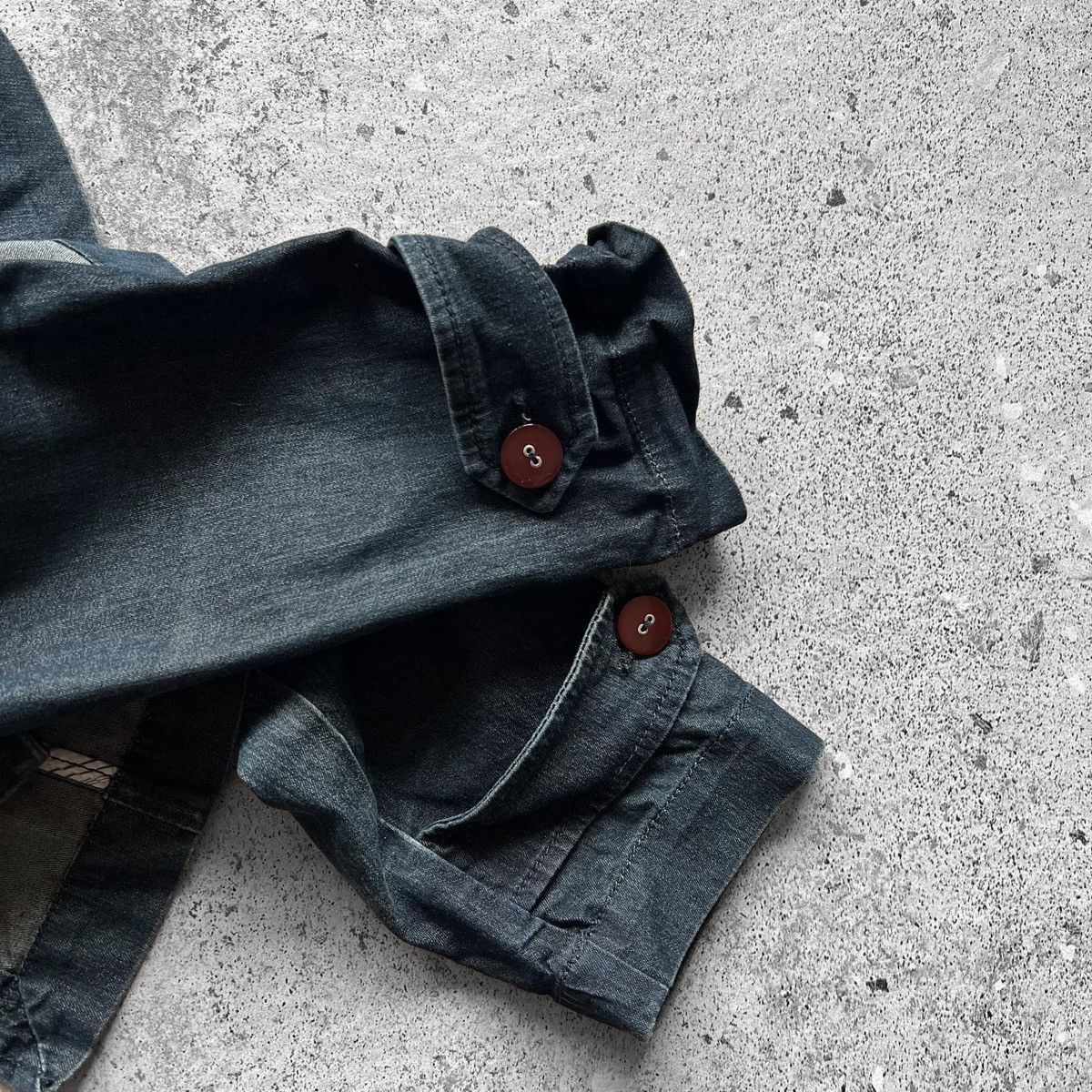 Armani × Giorgio Armani Armani Jeans Womens Blue Indigo Denim Blazer Jacket Size M / US 6-8 / IT 42-44 - 4 Thumbnail