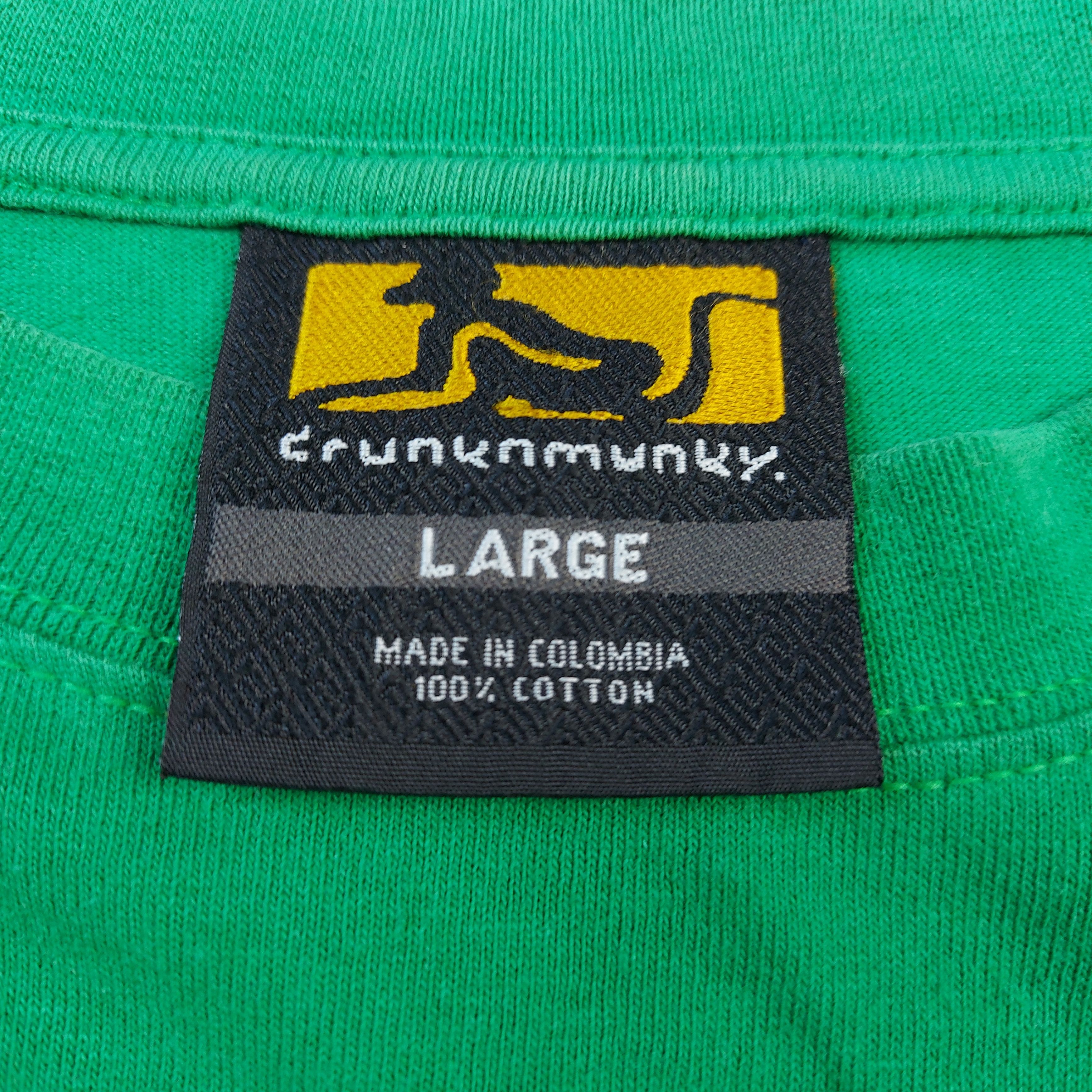 DrunknMunky Vintage Y2K Drunknmunky Brand Hiphop TEE Size US L / EU 52-54 / 3 - 8 Thumbnail