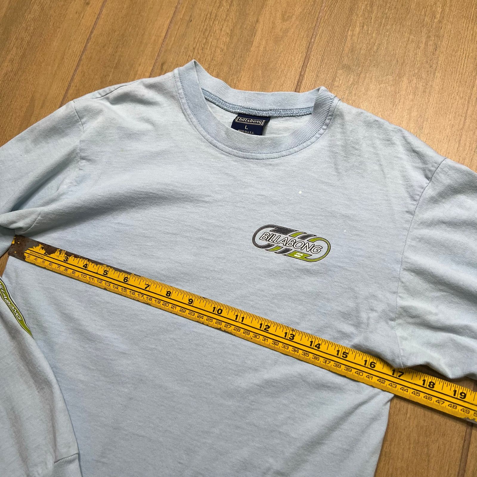 Billabong Vintage Billabong Long Sleeve Shirt Youth L Blue Surf Y2K Size XS / US 0-2 / IT 36-38 - 5 Thumbnail