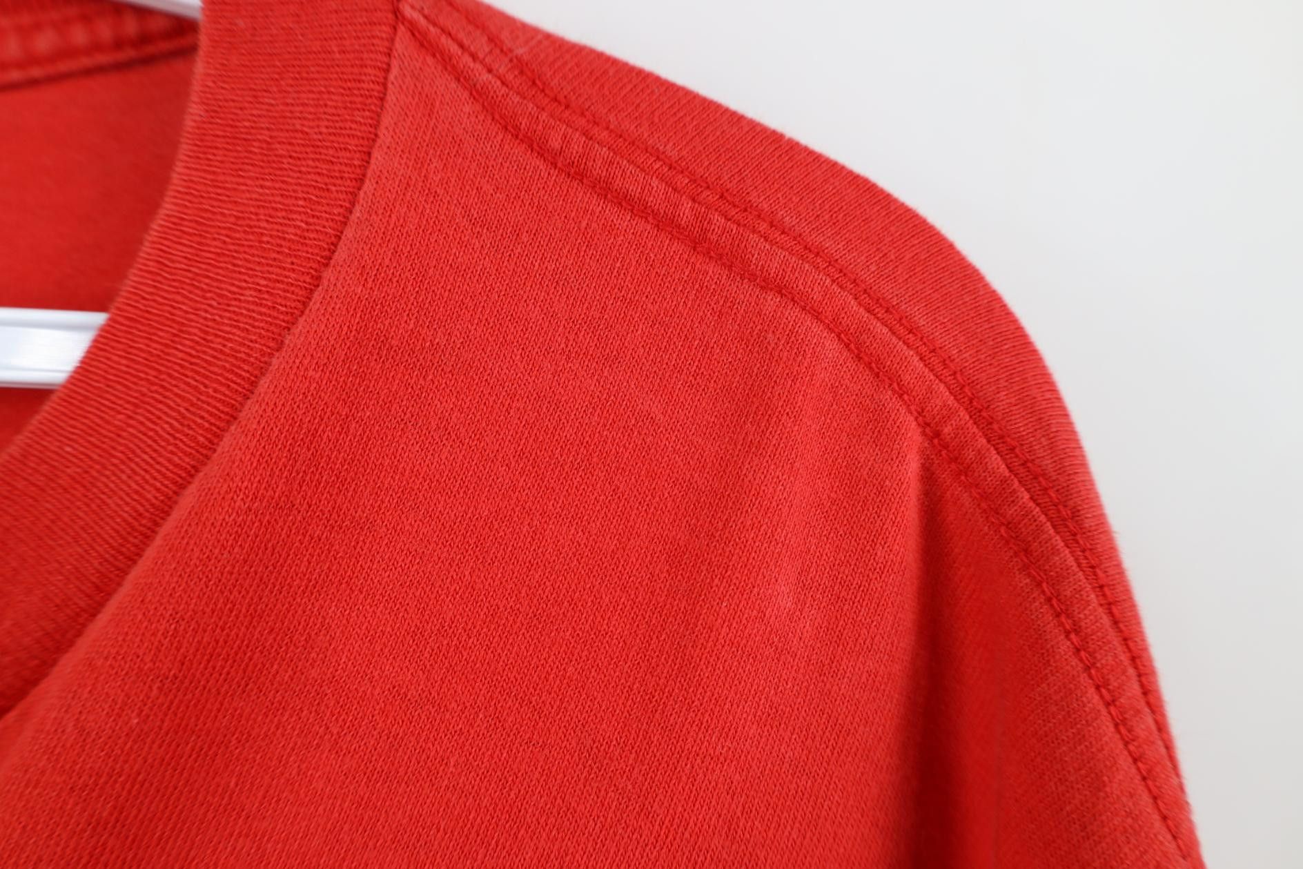 Nike Vintage 90s Nike Spell Short Sleeve T-Shirt Red Cotton USA Size US XL / EU 56 / 4 - 5 Thumbnail