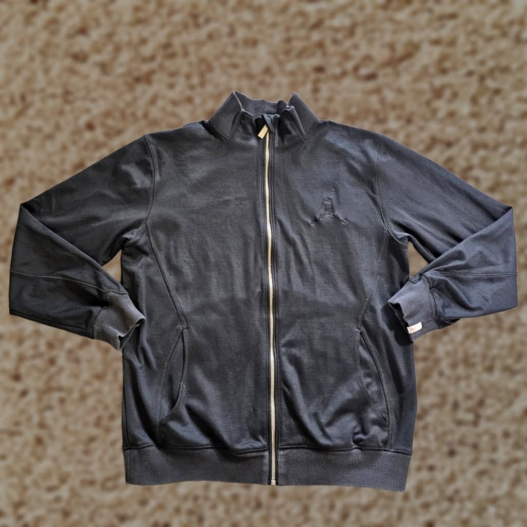 Nike VINTAGE Nike Sweatshirt Men Large Black Jordan Full Zip Long Sleeve Pockets Athletic Y2K Size US L / EU 52-54 / 3 - 1 Thumbnail