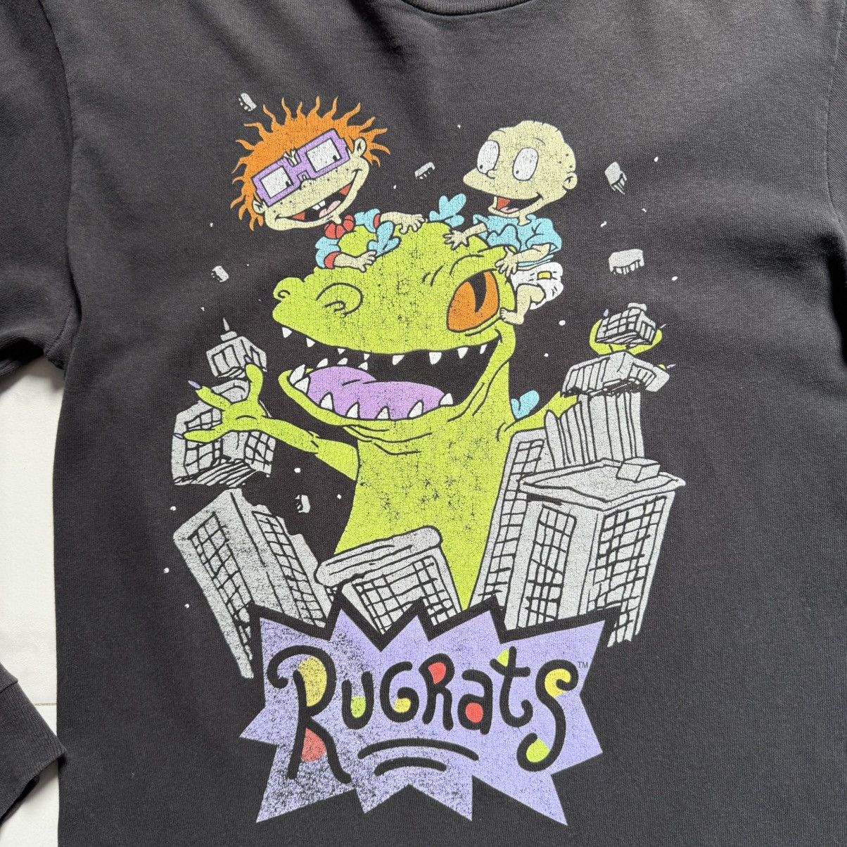 Destroy Lonely × Nickelodeon × Vintage Vintage Y2K Rugrats Distressed T-Shirt Size US S / EU 44-46 / 1 - 5 Thumbnail