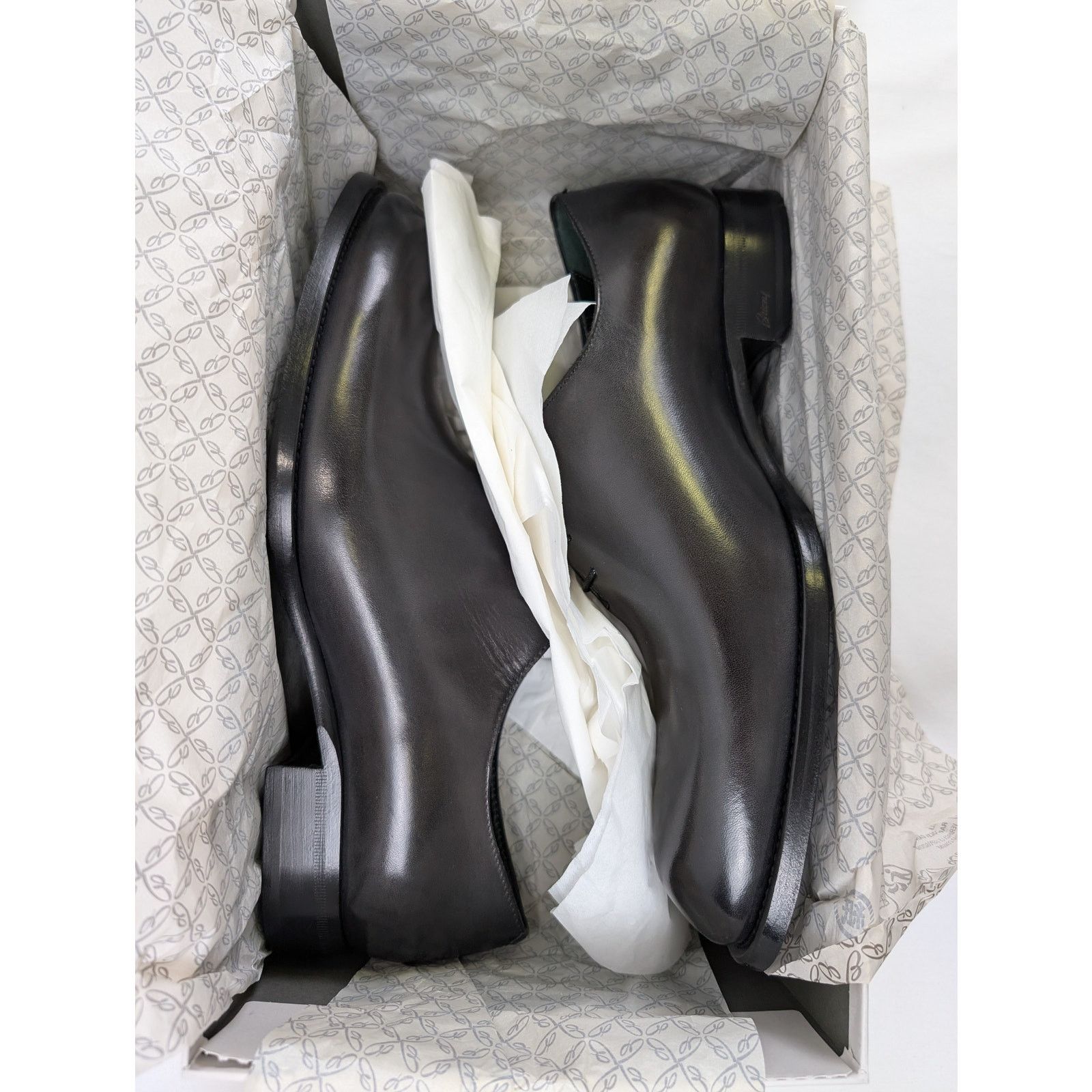 Brioni o1rshd1 Leather shoe Boots in Black Size US 11.5 / EU 44-45 - 22 Thumbnail