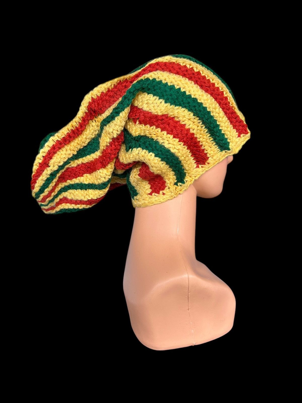 Japanese Brand × Kapital × Vintage Crochet Knitted handmade Long Big Beanie Hats Rare ☠️☠️ Size ONE SIZE - 4 Thumbnail
