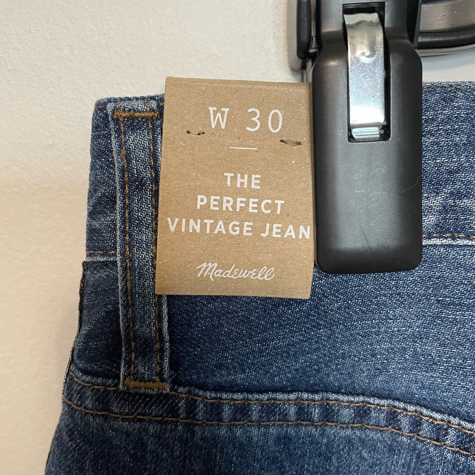 Madewell Madewell Perfect Vintage Jeans 30 Denim High Rise Casual Size 32" / US 10 / IT 46 - 7 Thumbnail