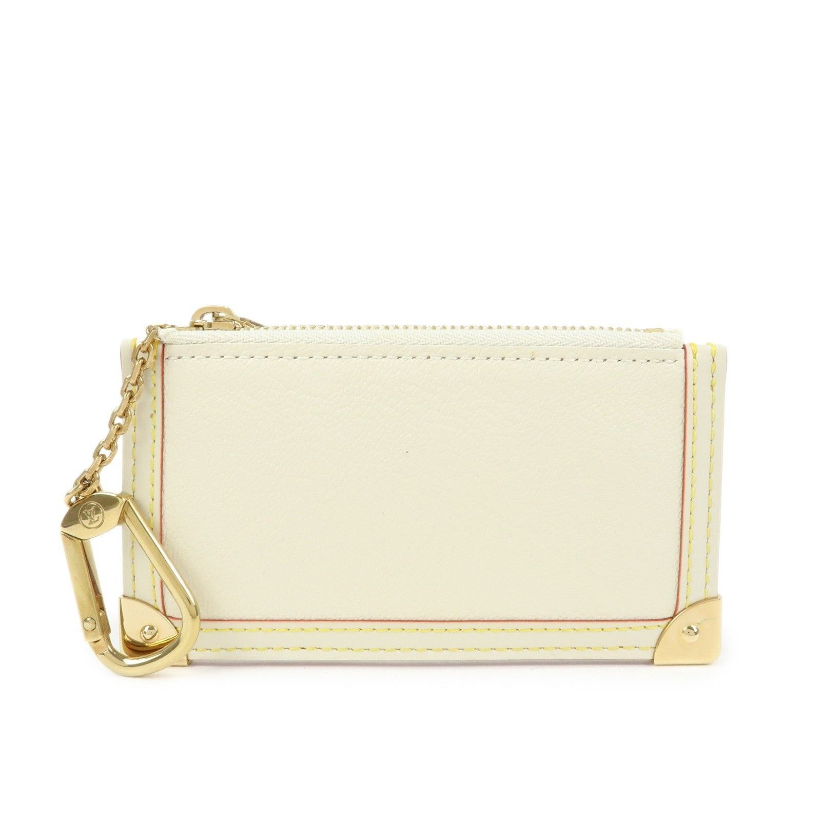 Louis Vuitton Louis Vuitton Suhali Pochette Cles Goatskin Key Pouch Cream Size ONE SIZE - 1 Thumbnail