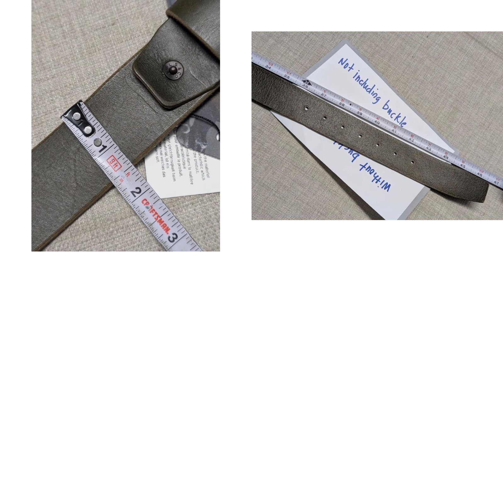 Levi's VINTAGE Levi's belt Leather cowhide 40 ITALY NWT brown/green dress Work belt Mens 40 leather belt Size US 40 / EU 56 - 9 Thumbnail