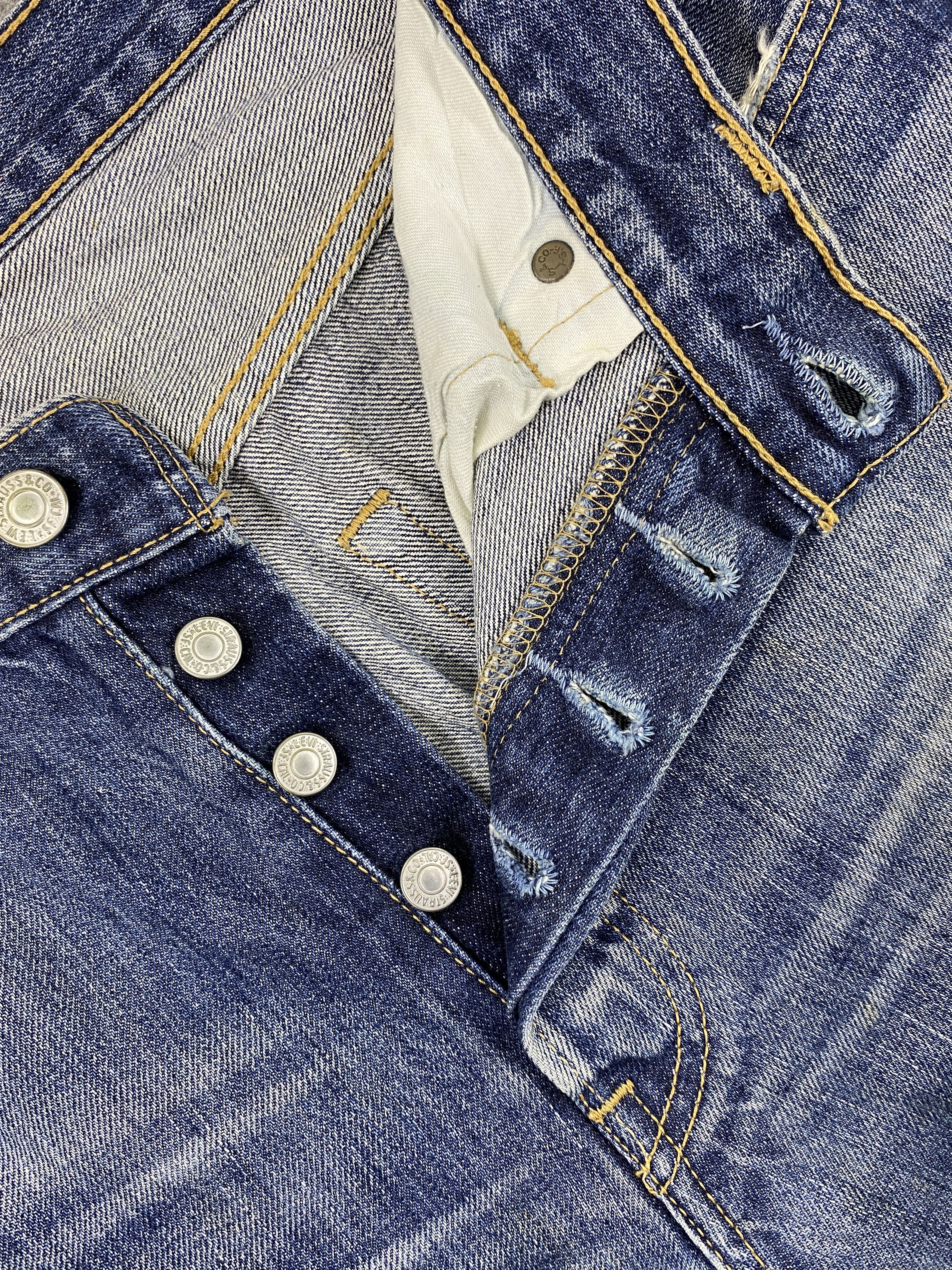 Japanese Brand Faded Blue Vintage Levi's 501 Jeans 33x32 Denim-JN2398 Size US 33 - 6 Thumbnail