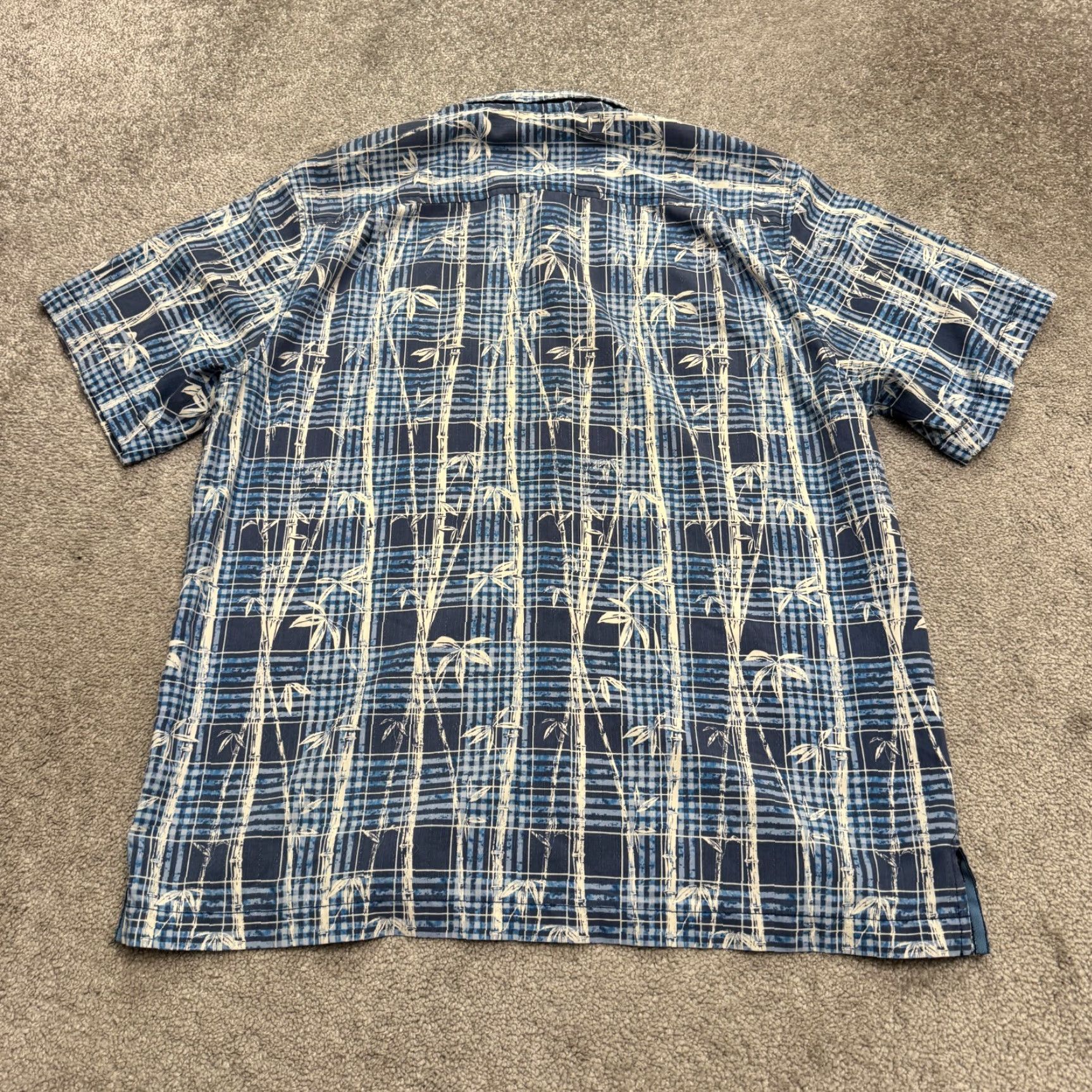Tommy Bahama Tommy Bahama Shirt Island Zone Bamboo Silk Button Down Mens Large Blue Plaid Size US L / EU 52-54 / 3 - 2 Thumbnail
