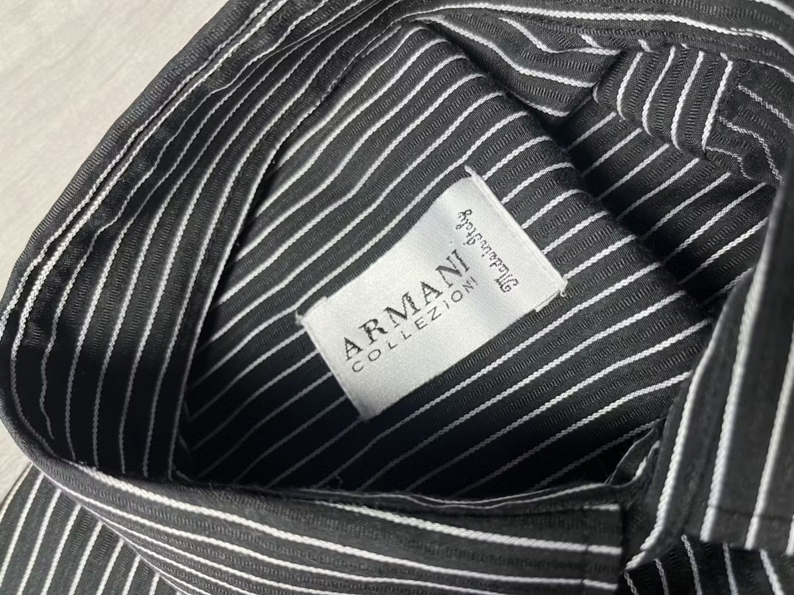 Armani Armani collezion shirt stripped size Large Size US L / EU 52-54 / 3 - 4 Thumbnail