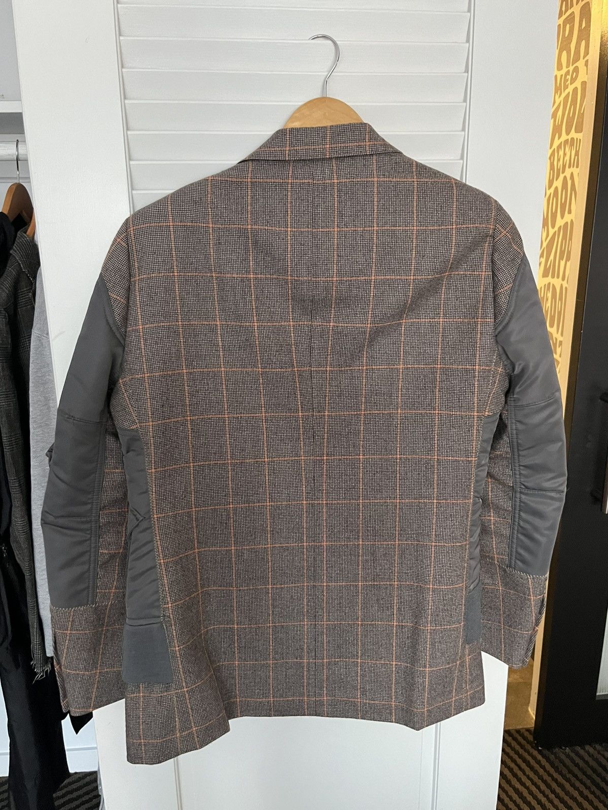 Comme des Garcons Junya Watanabe MAN MA-1 Switching Plaid Jacket Size 42S - 4 Thumbnail
