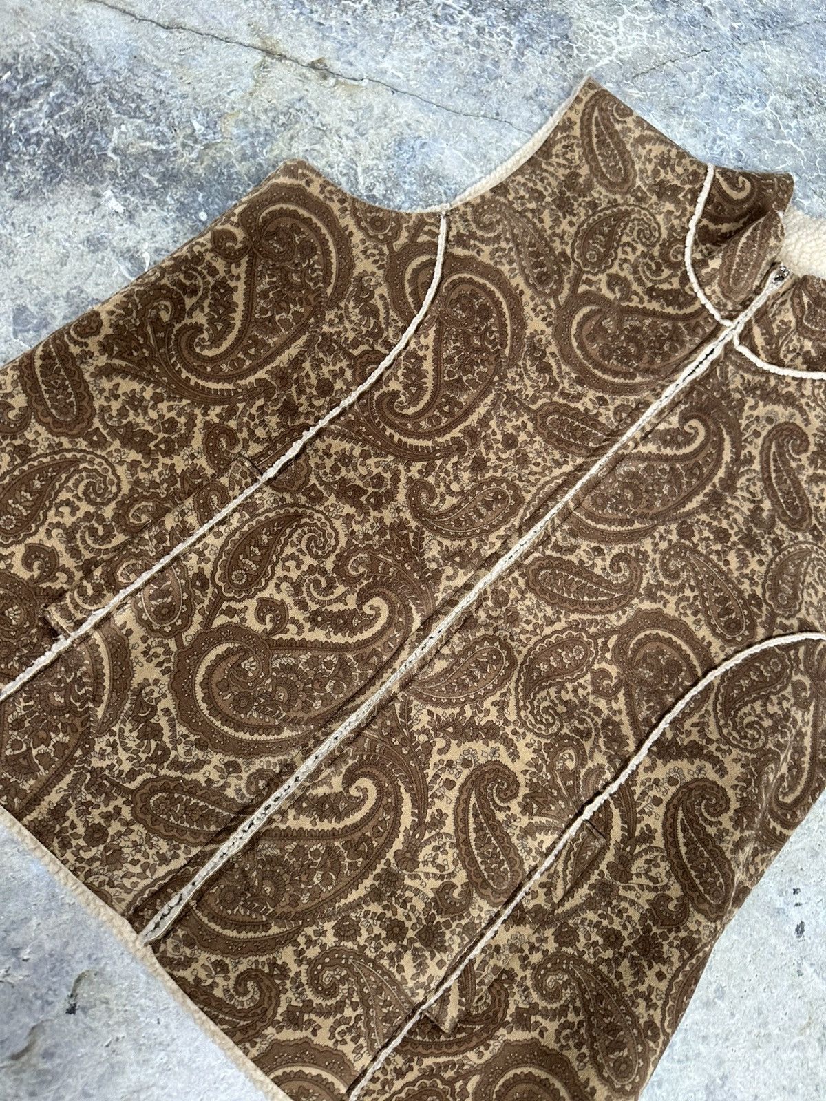 Japanese Brand × Vintage Insane vintage paisley vest Size US XL / EU 56 / 4 - 2 Thumbnail