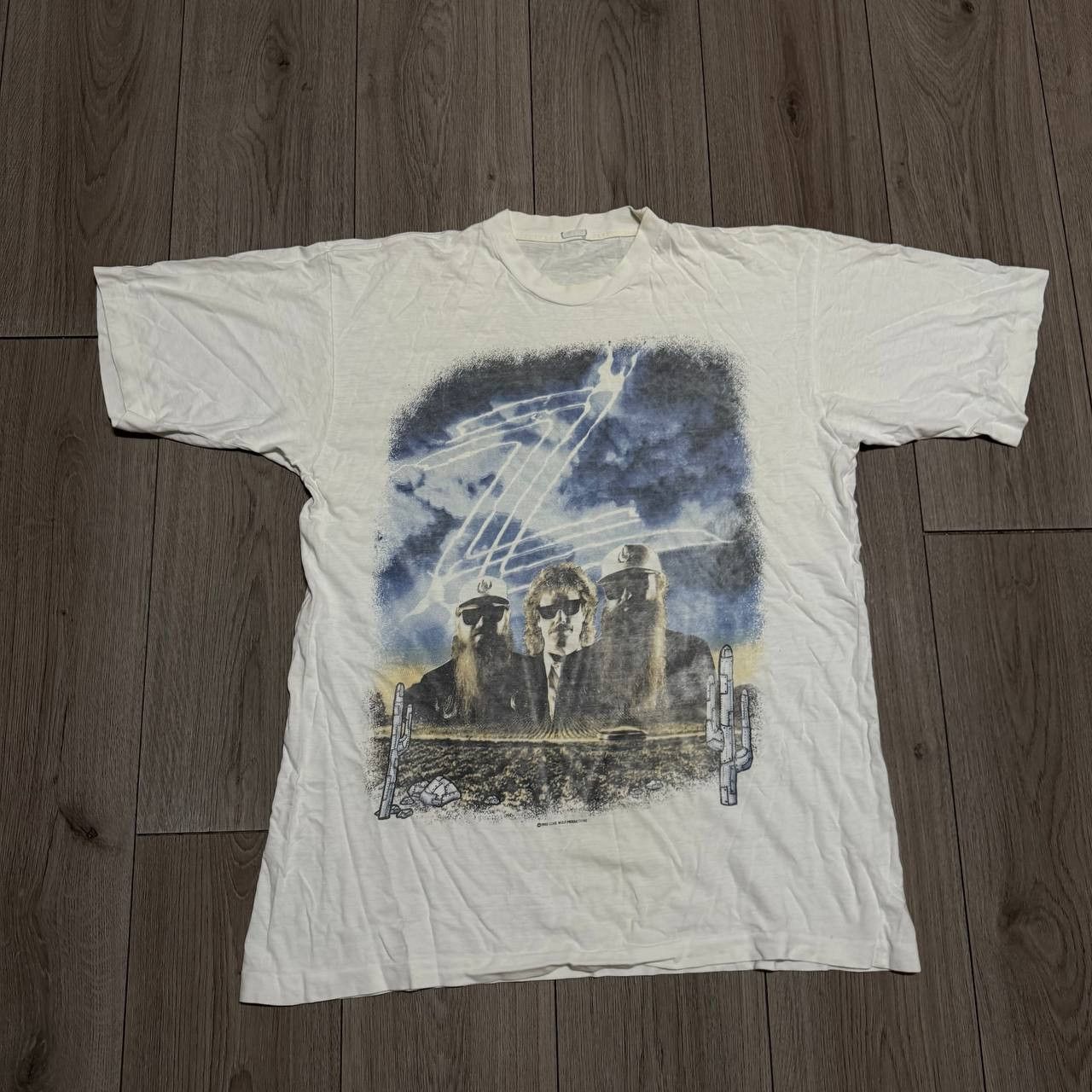VTG 90s ZZ Top 1991 Recycled Concert Band Tour T-Shirt
