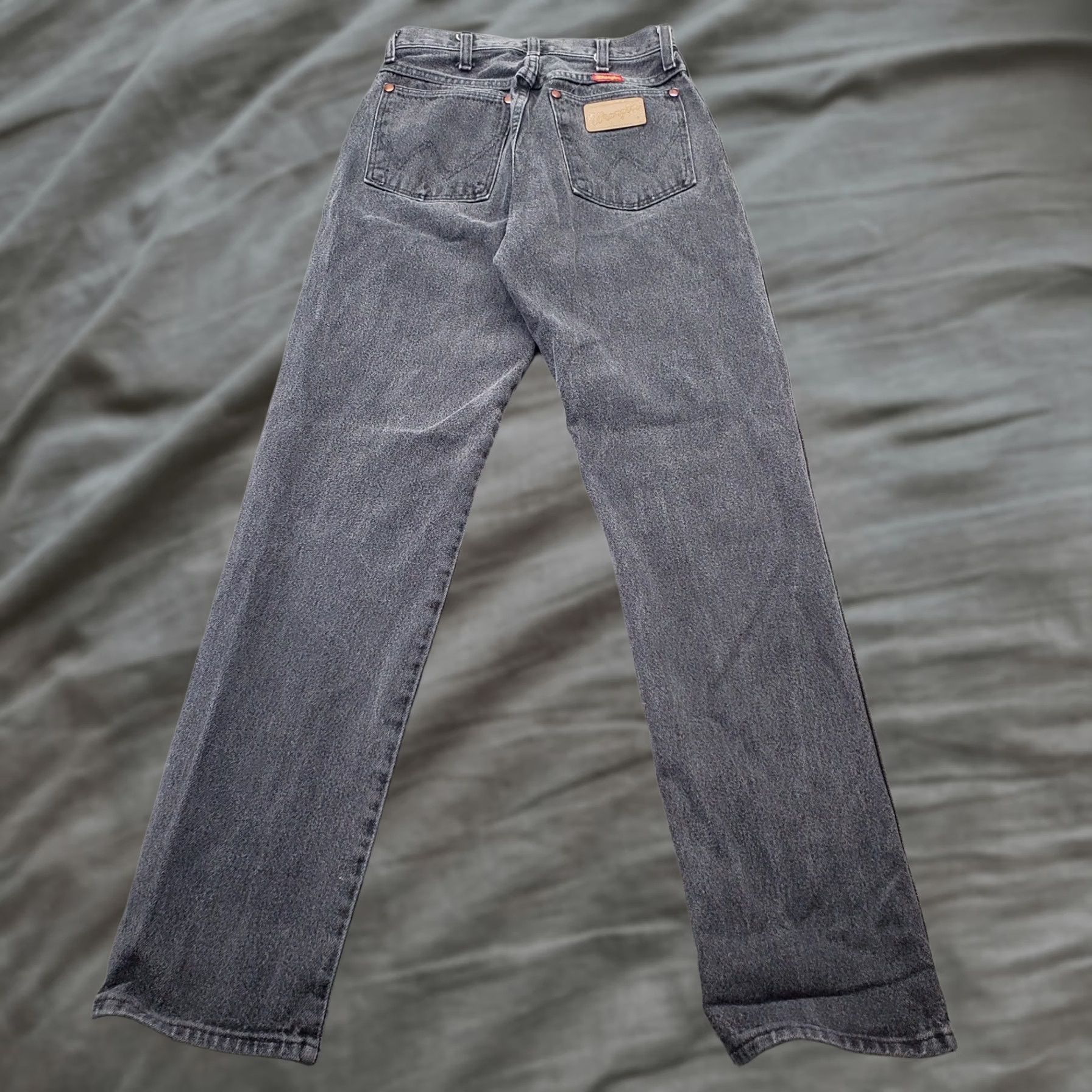 Wrangler Wrangler Jeans Womens 7x32 Gray Denim Dark Wash Streetwear Straight Leg Outdoor Jeans Size 28" / US 6 / IT 42 - 1 Thumbnail
