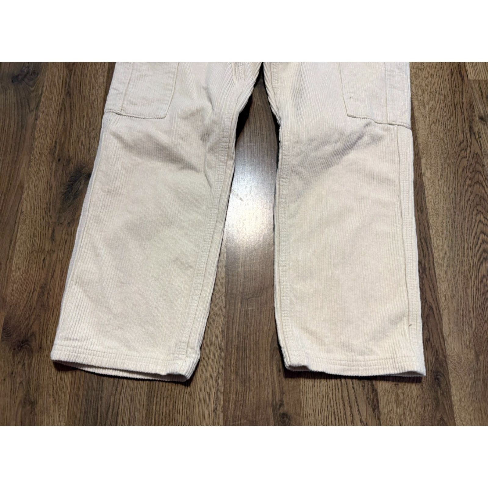 Pacsun Pacsun Pants Women's Size Small White Corduroy Straight Cargo Pants Regular Cotton Pockets Pattern Solid Size 28" / US 6 / IT 42 - 3 Thumbnail