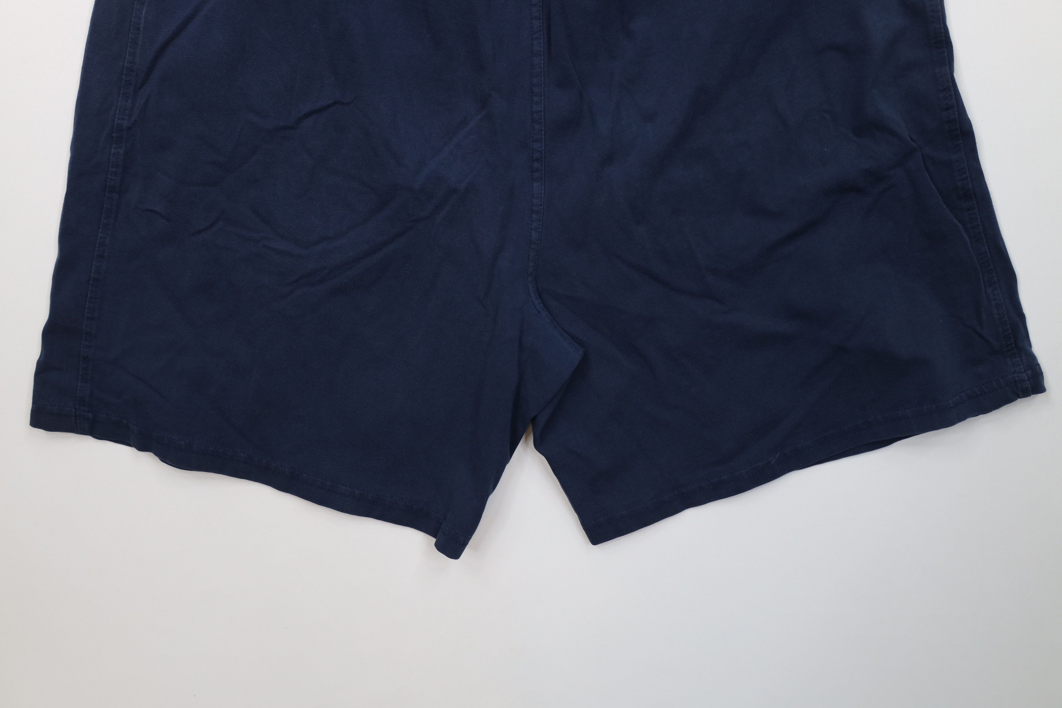 Reebok Vintage Reebok Faded Spell Out Above Knee Shorts Navy Blue Size US 32 / EU 48 - 11 Thumbnail