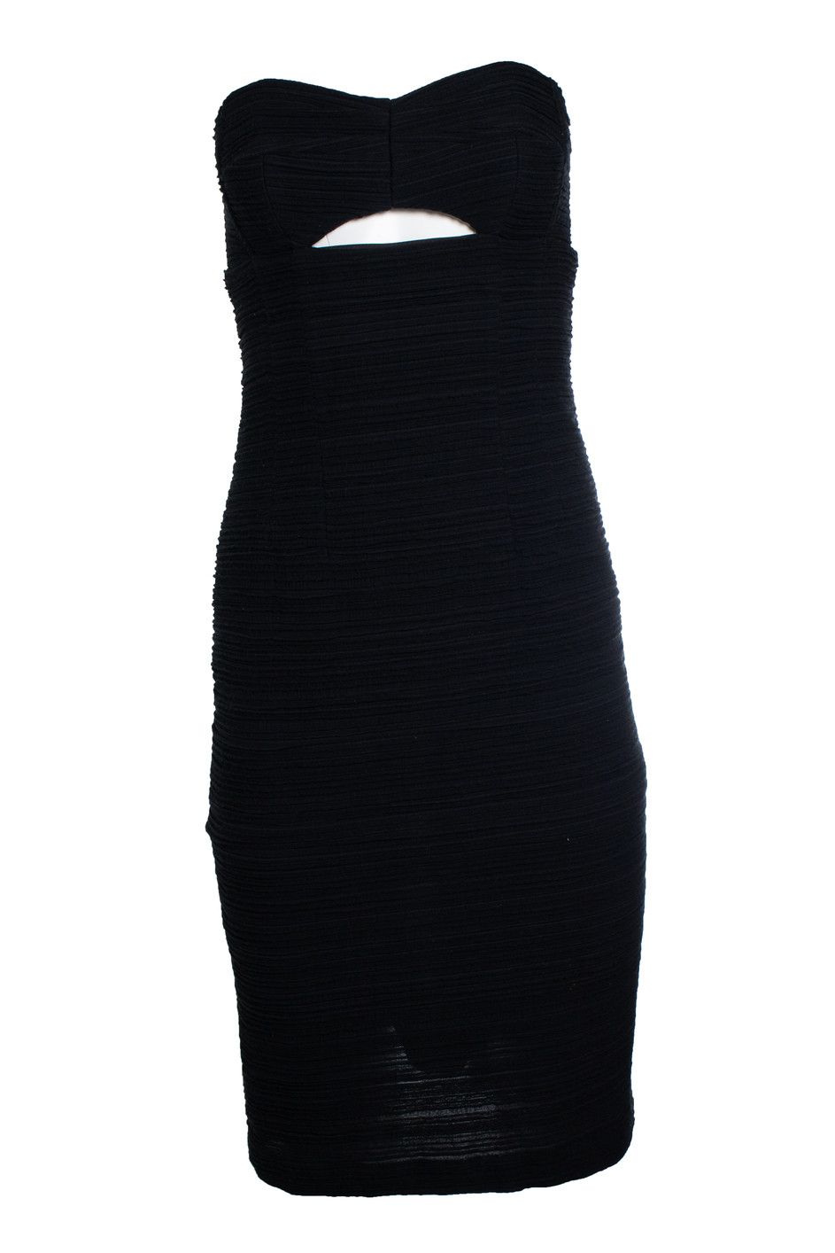 Nanette Lepore Nanette lepore, Strapless ribbed black dress Size XS / US 0-2 / IT 36-38 - 1 Thumbnail
