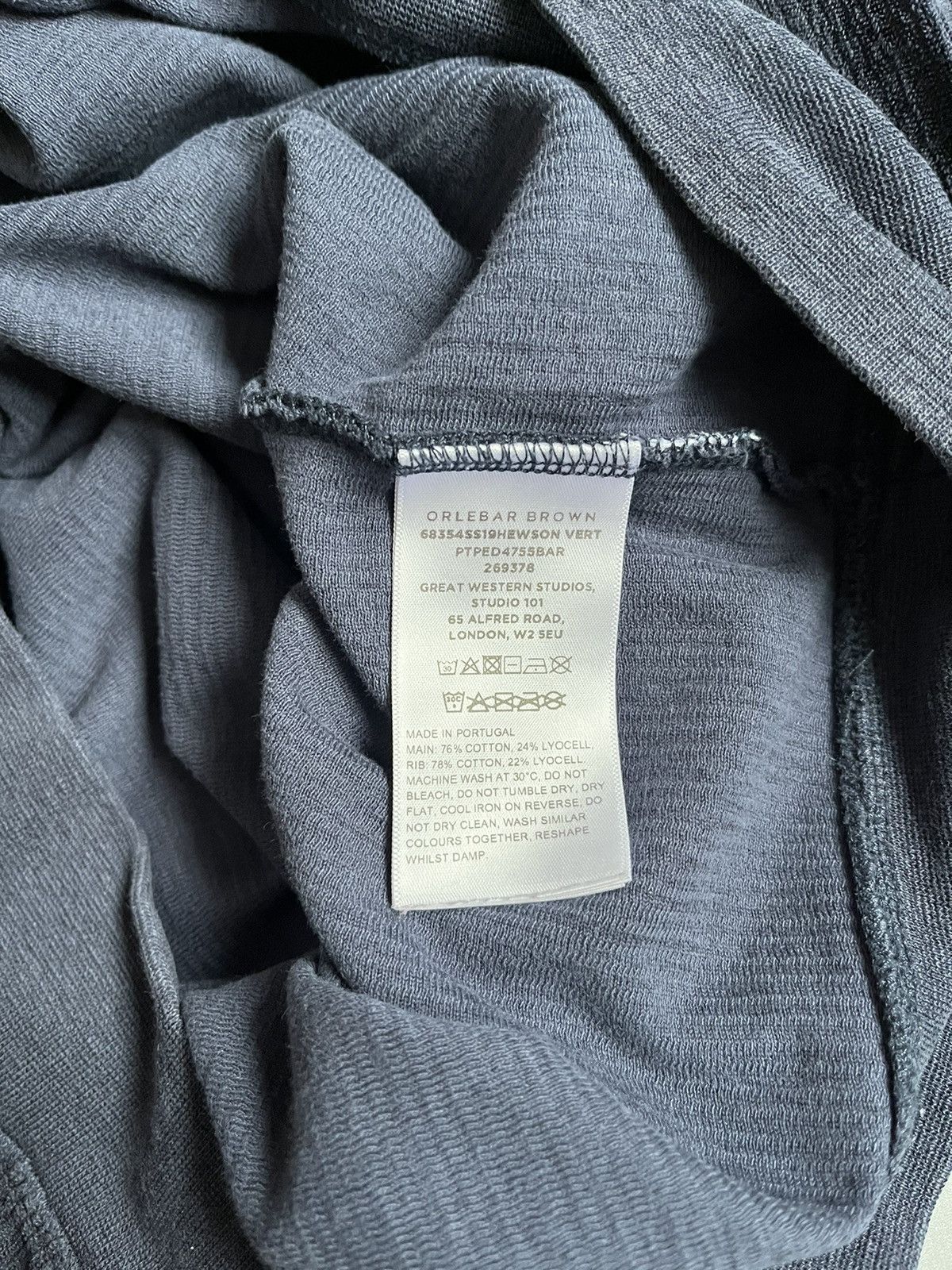 Designer × Orlebar Brown Orlebar Brown Men Blue Teddy Texture Zip Sweatshirt Size US M / EU 48-50 / 2 - 4 Thumbnail
