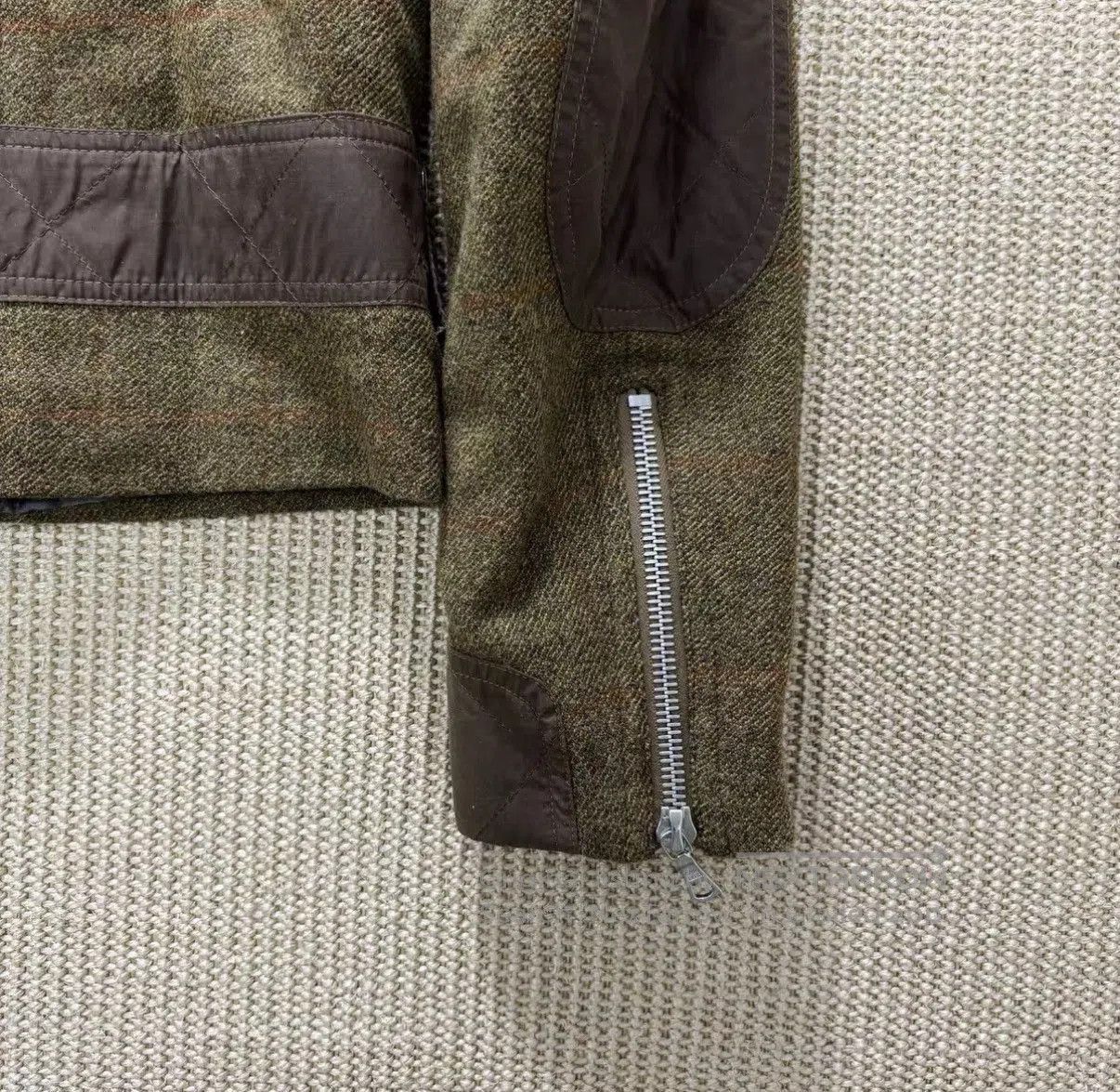 Dries Van Noten Green Moto Jacket with Faux Fur Collar Size M. Size US M / EU 48-50 / 2 - 6 Thumbnail