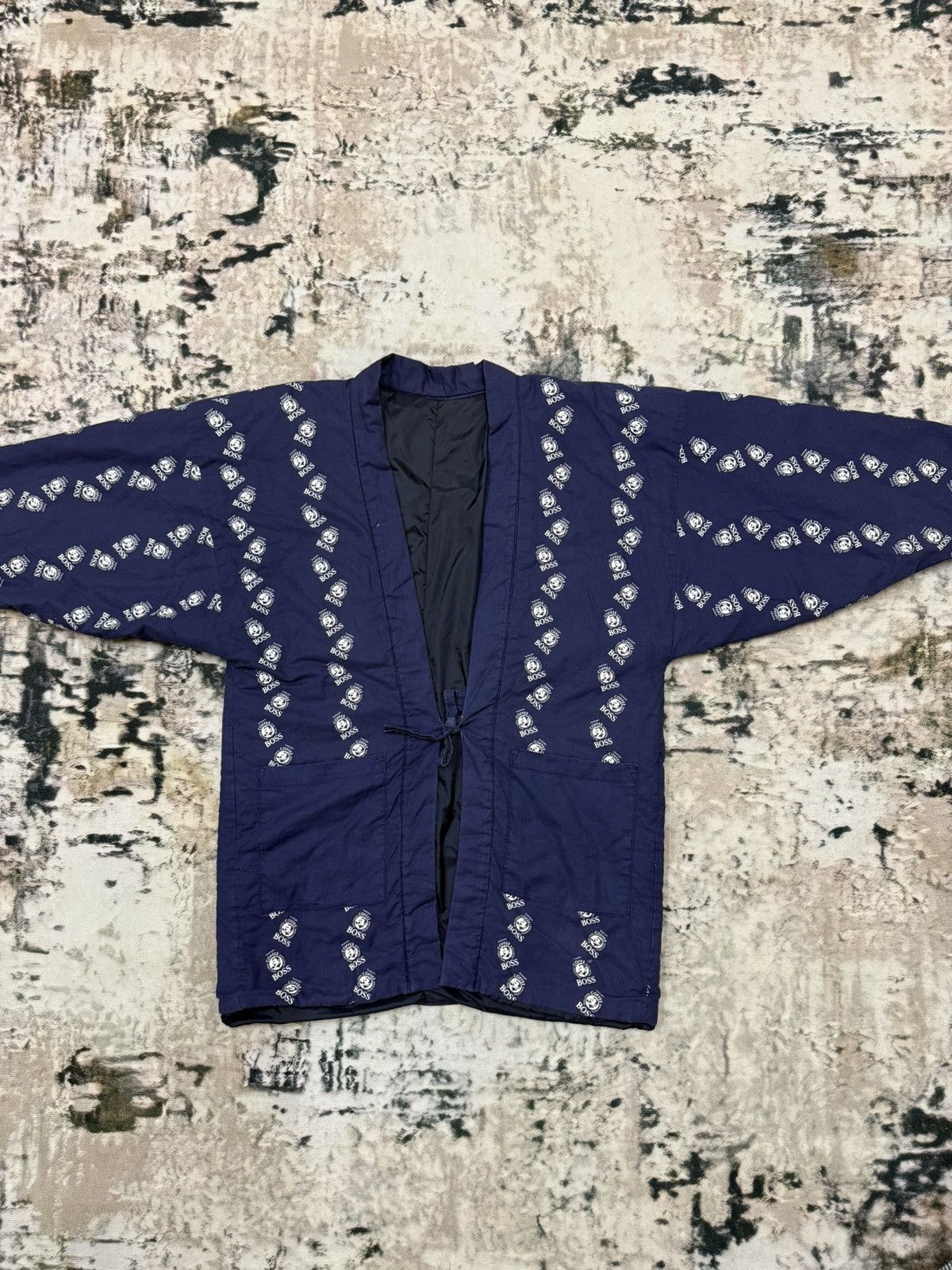 Japanese Brand Vintage Coffee Boss Fullprint Double Pocket Robe/Kimono Size US M / EU 48-50 / 2 - 3 Thumbnail