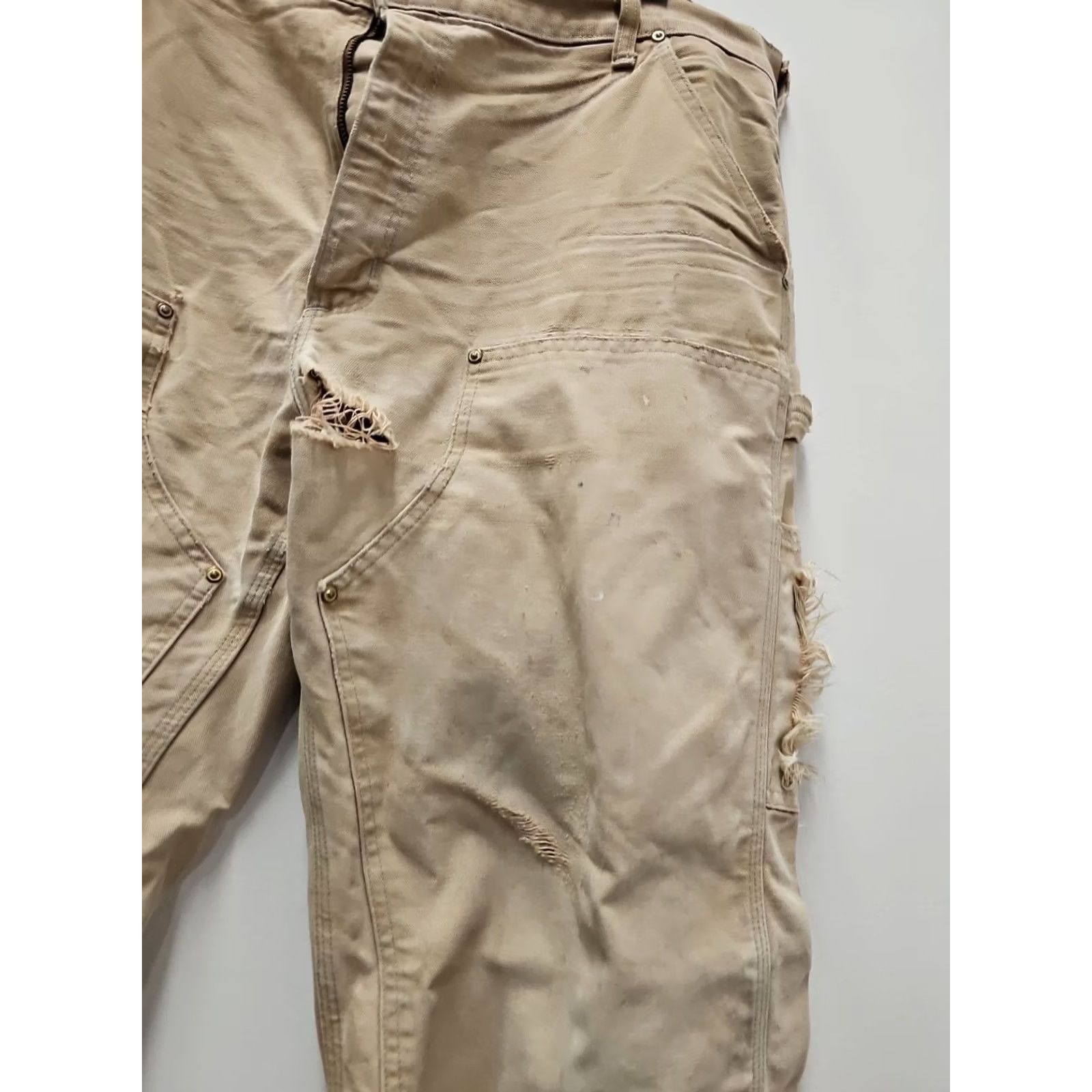 Carhartt VINTAGE Carhartt Pants Mens 38x32 Brown Canvas Carpenter Workwear USA Carhartt Pants Mens 38x32 Brown Canvas Carpenter Workwear USA Size US 38 / EU 54 - 3 Thumbnail