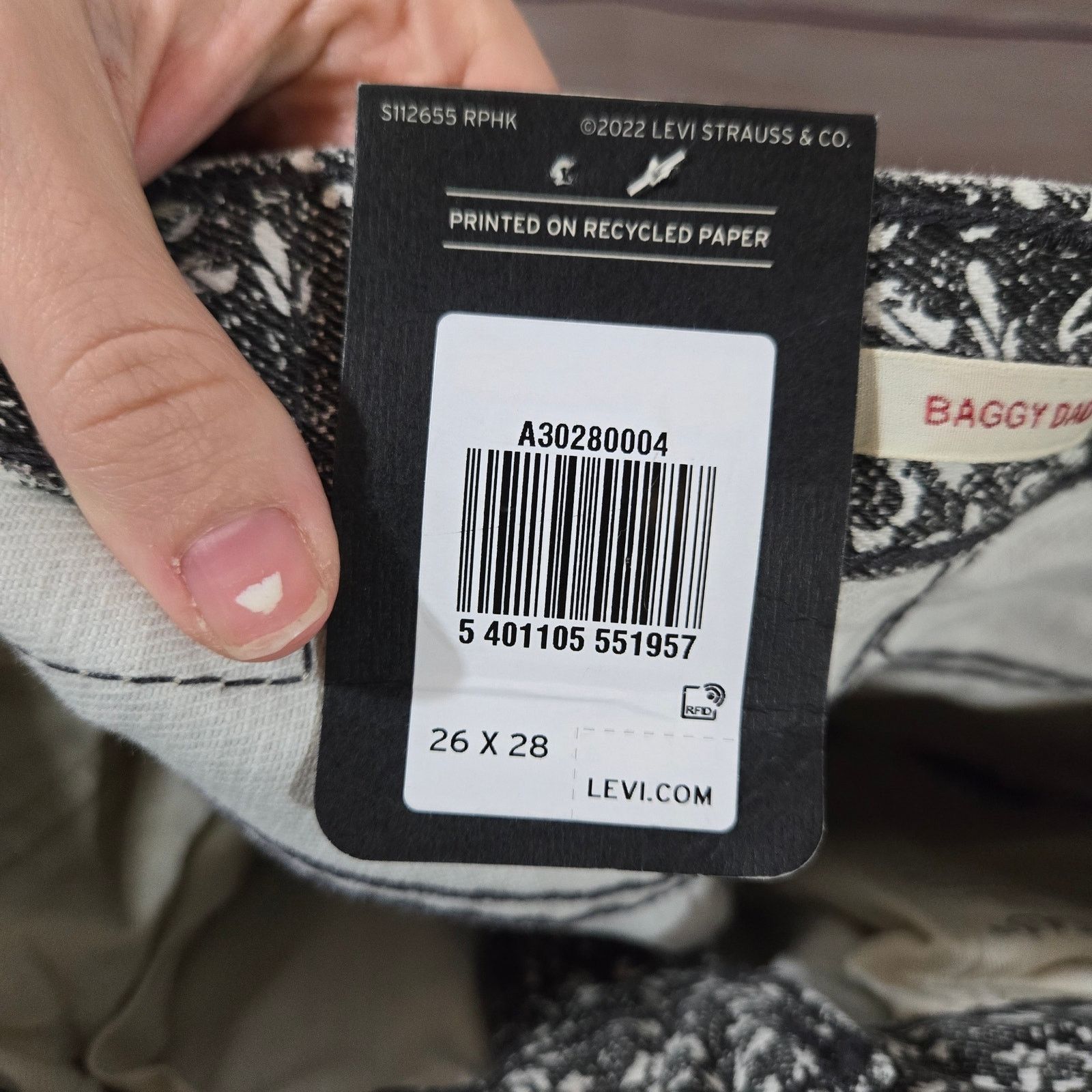 Levi's Levi's Floral Baggy Dad Jeans Size 26 Size 26" / US 2 / IT 38 - 14 Thumbnail