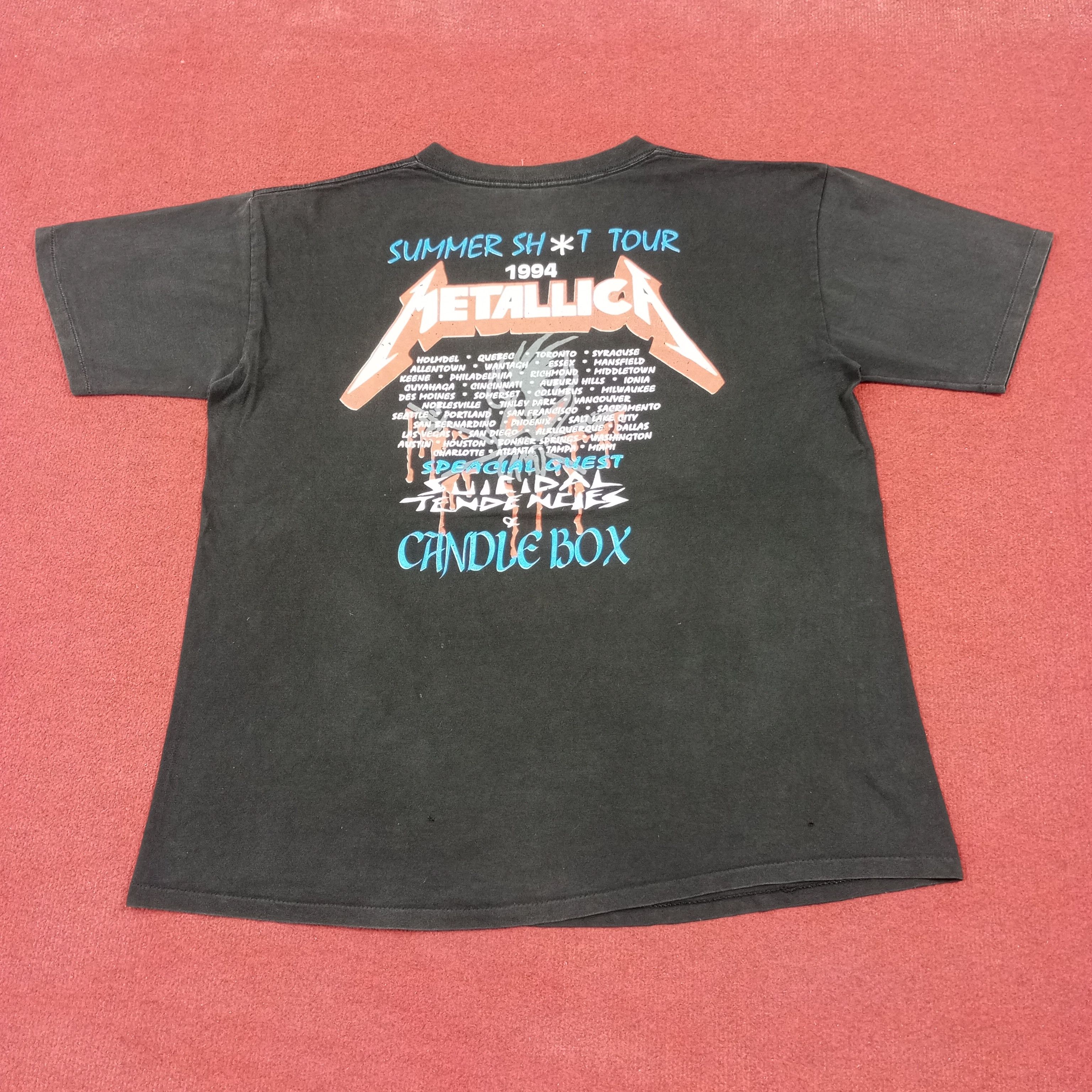 Band Tees × Vintage Metallica Rock Band Music Summer Tour Vintage Tshirt Size US XXL / EU 58 / 5 - 3 Thumbnail