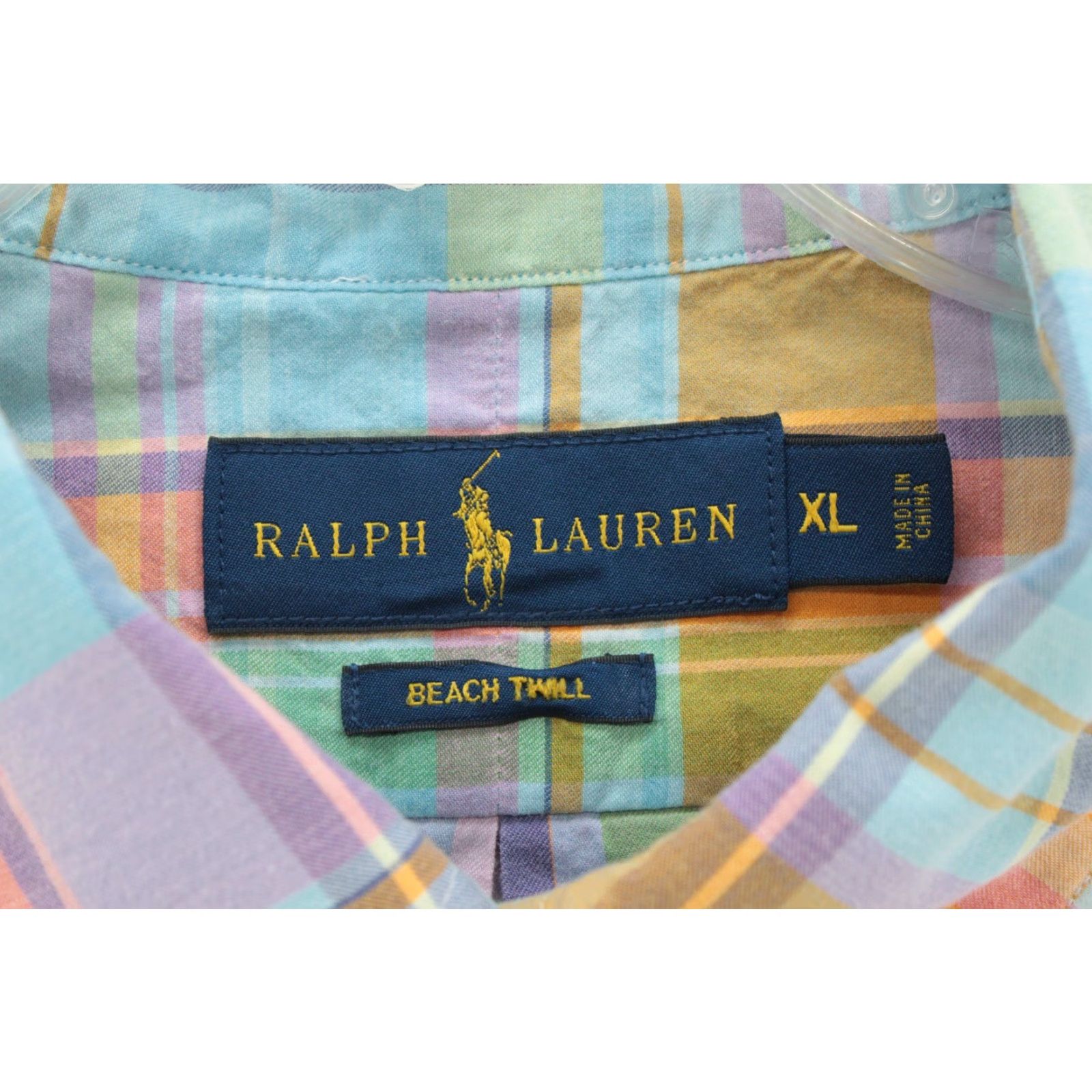 Polo Ralph Lauren Polo Ralph Lauren Beach Twill Shirt Mens XL Multicolor Plaid Button-Up Pullover Preppy Size US XL / EU 56 / 4 - 5 Thumbnail