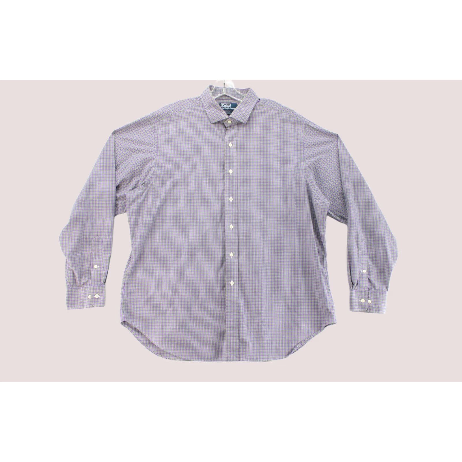 Polo Ralph Lauren VTG Polo Ralph Lauren Estate Shirt Mens 2XL Purple Plaid Long Sleeve Button-Up Casual Shirt Size US XXL / EU 58 / 5 - 1 Thumbnail