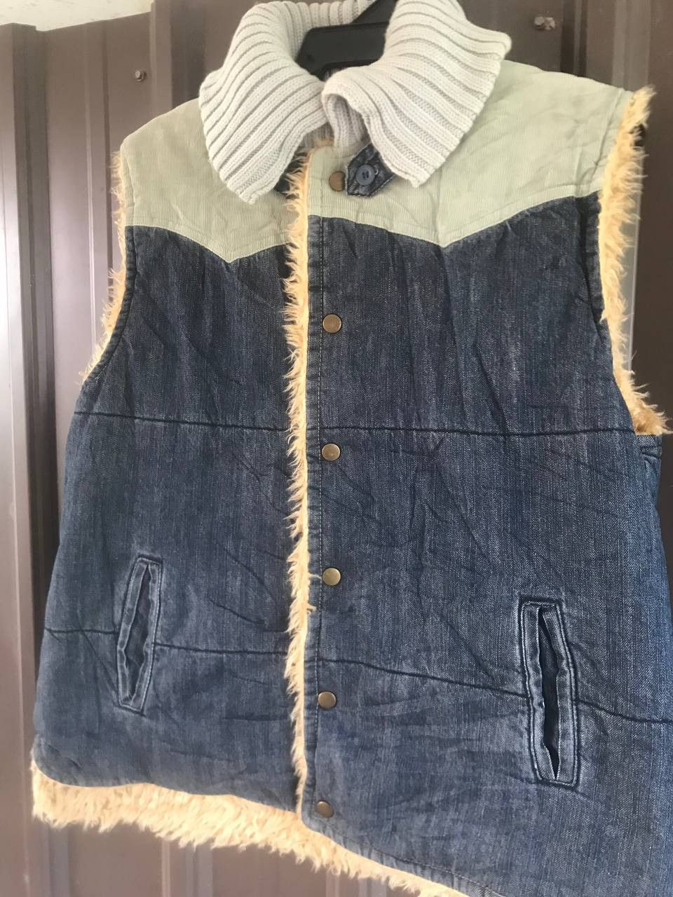 Japanese Brand Eternal Union Made Sherpa Indigo Vest Size US M / EU 48-50 / 2 - 3 Thumbnail