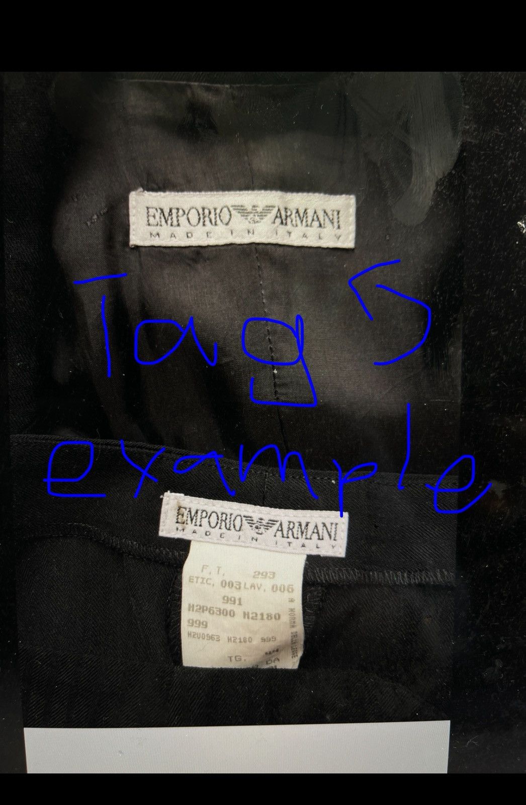 Giorgio Armani Incredible Ss98 Armani exchange peak lapel wool blazer Steal Size 54R - 5 Thumbnail