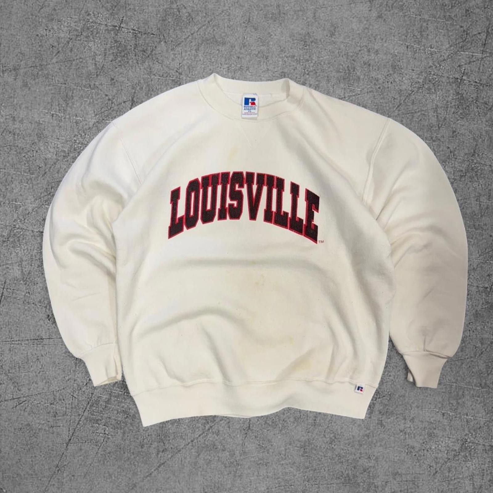 Russell Athletic Vintage 90s Russell Athletic Louisville Crewneck Size US XL / EU 56 / 4 - 1 Thumbnail