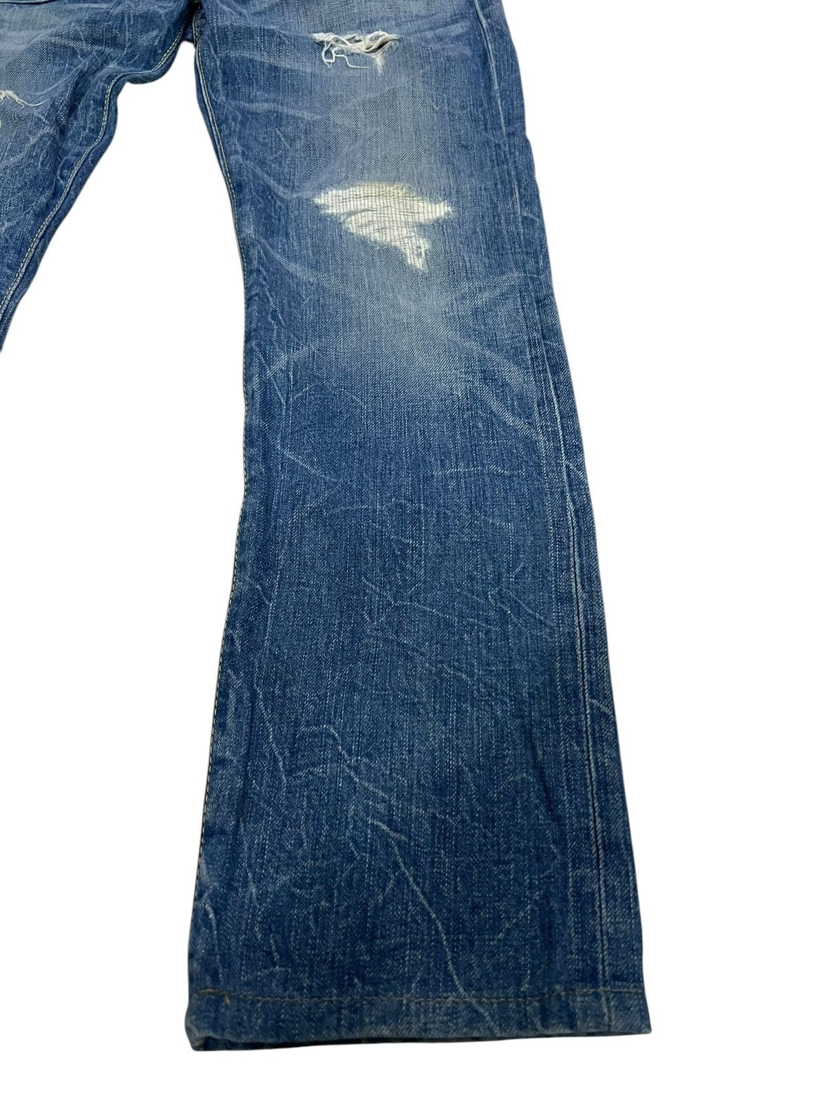 Edwin × If Six Was Nine 🌈Edwin Blue Trip Distressed Jean Japan Size US 30 / EU 46 - 4 Thumbnail
