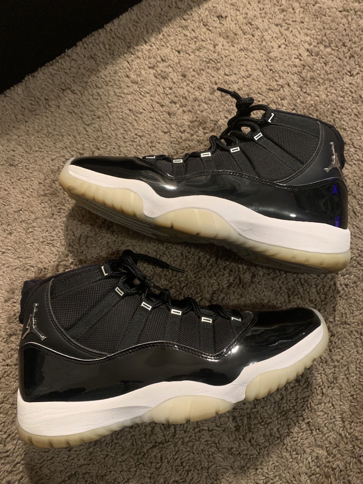 image of Jordan Brand 11S Jubilee Shoes in Black, Men's (Size 12)
