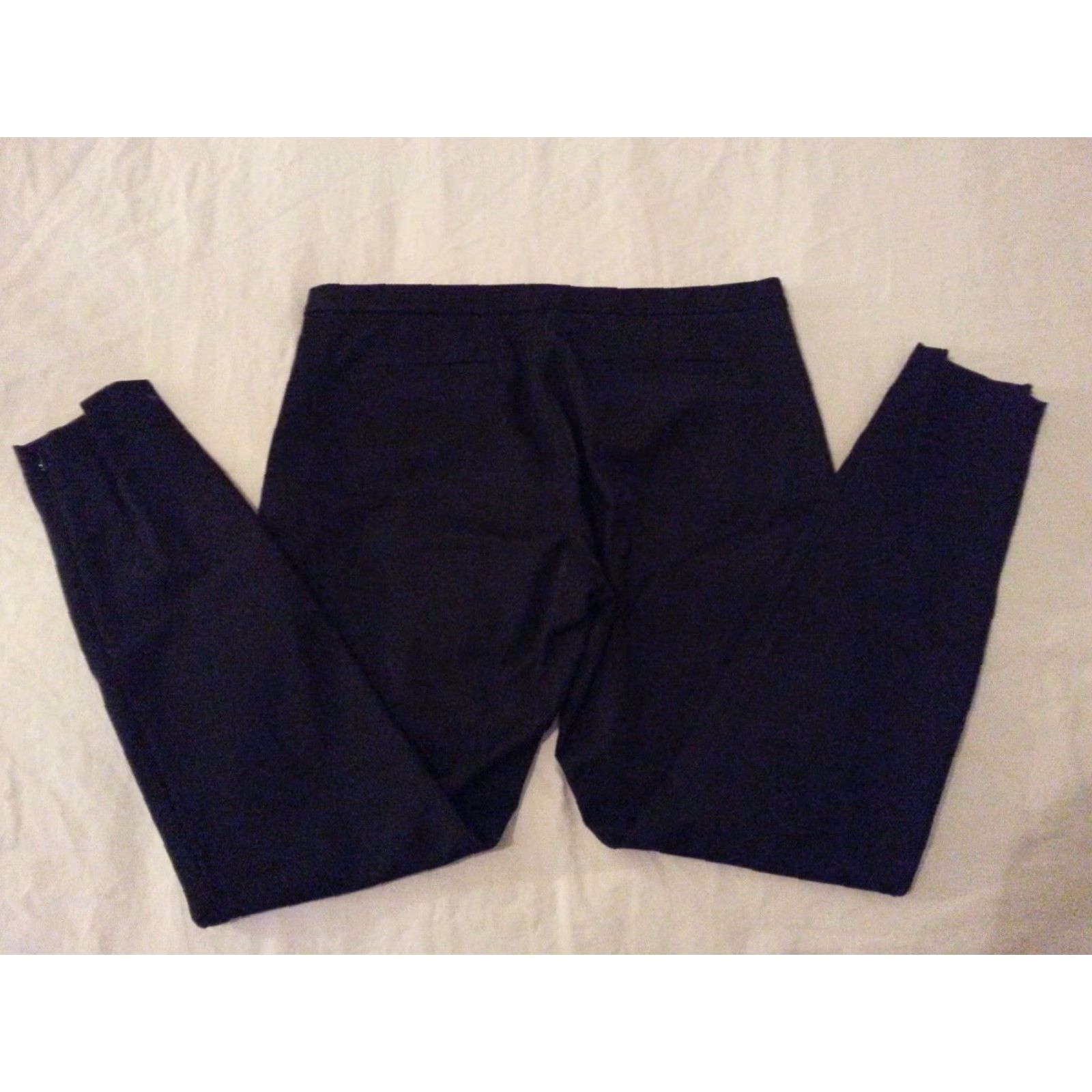 Banana Republic Womens Banana Republic Dress Pants 6 Black Cotton Slack Trouser Khaki Shirt Pants Mens Womens Girls Size 28" / US 6 / IT 42 - 2 Thumbnail