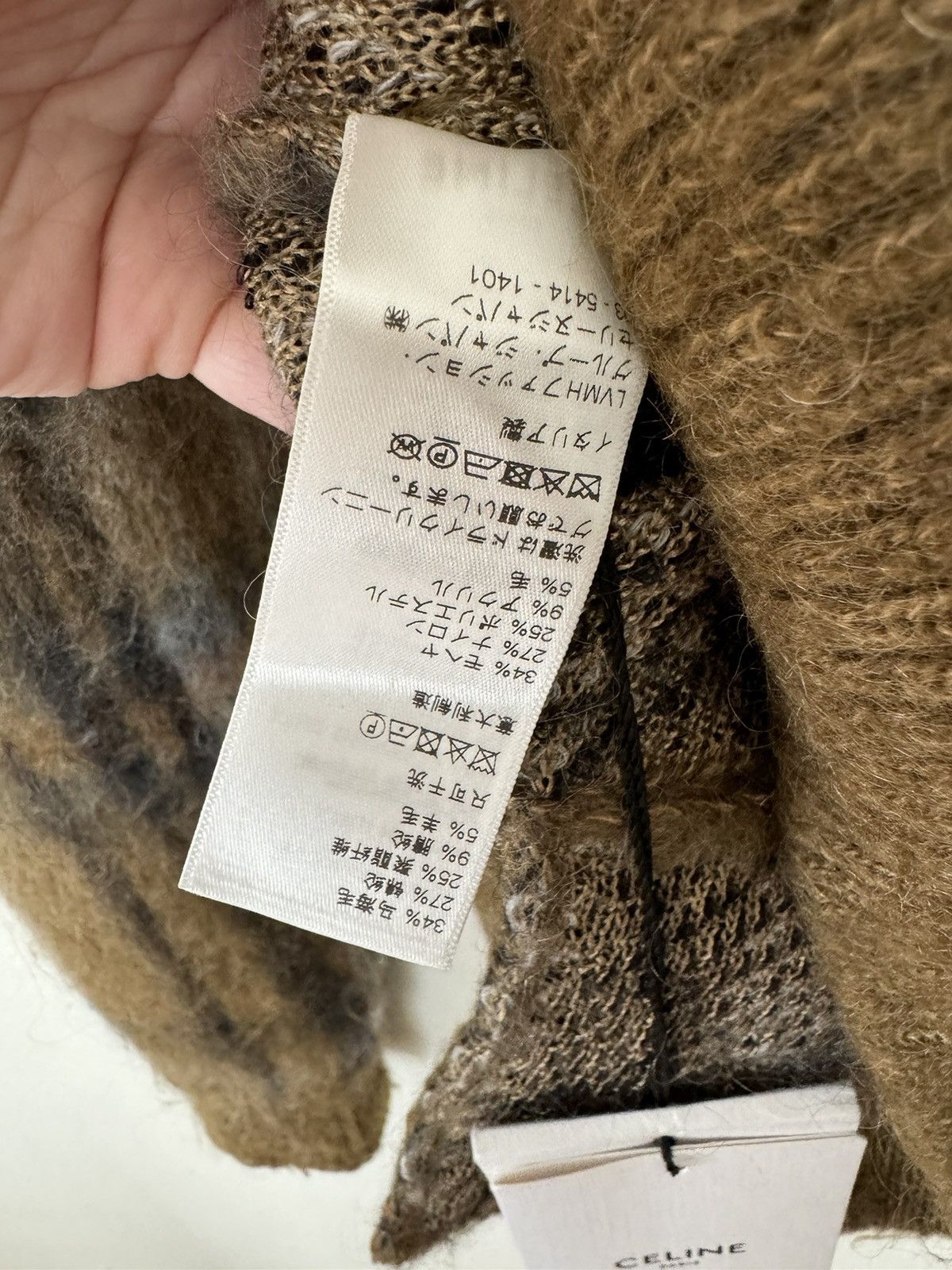 Celine × Hedi Slimane Celine mohair cardigan Size US S / EU 44-46 / 1 - 18 Thumbnail
